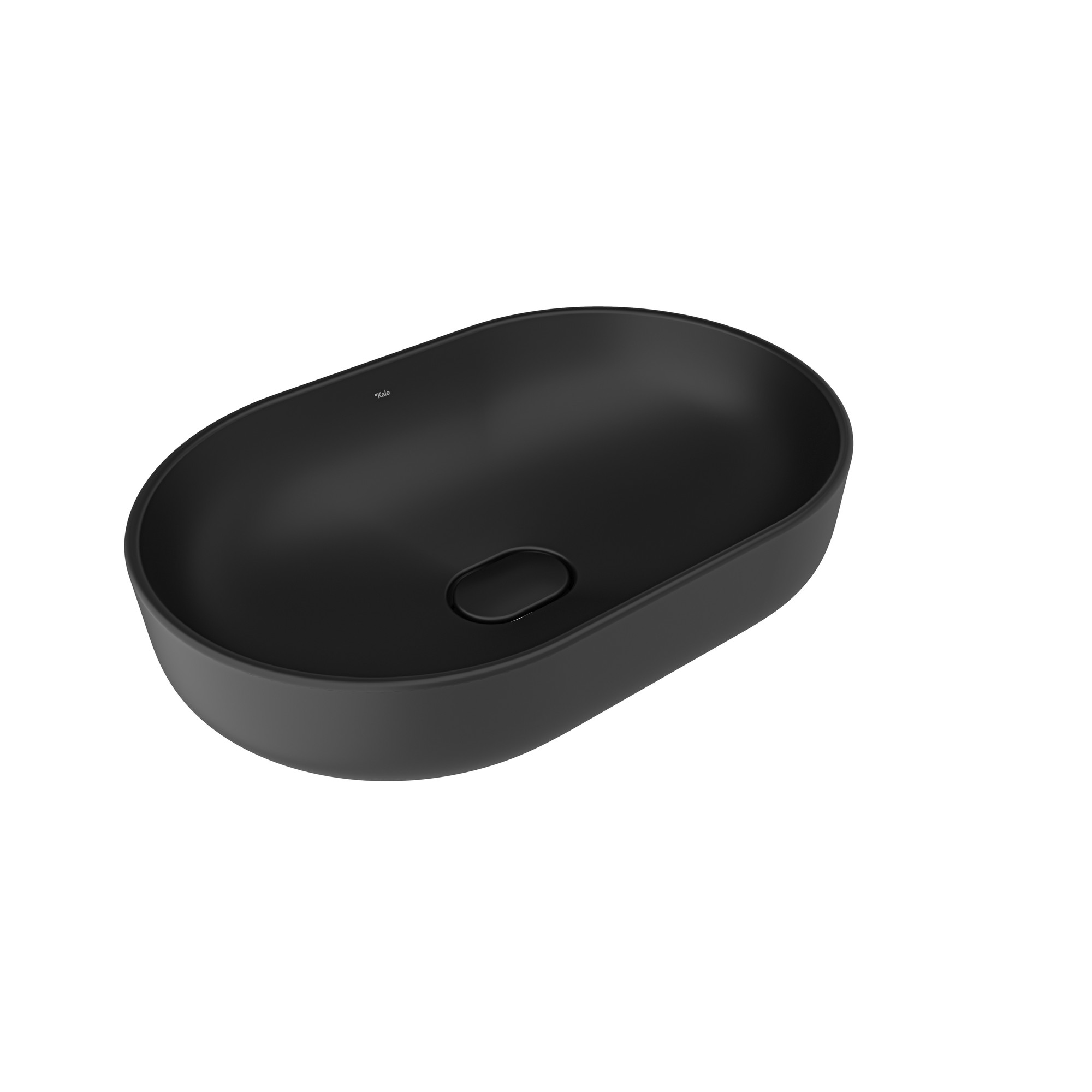 Zero 2.0 Oval Çanak Lavabo Mat Siyah 60X40 cm