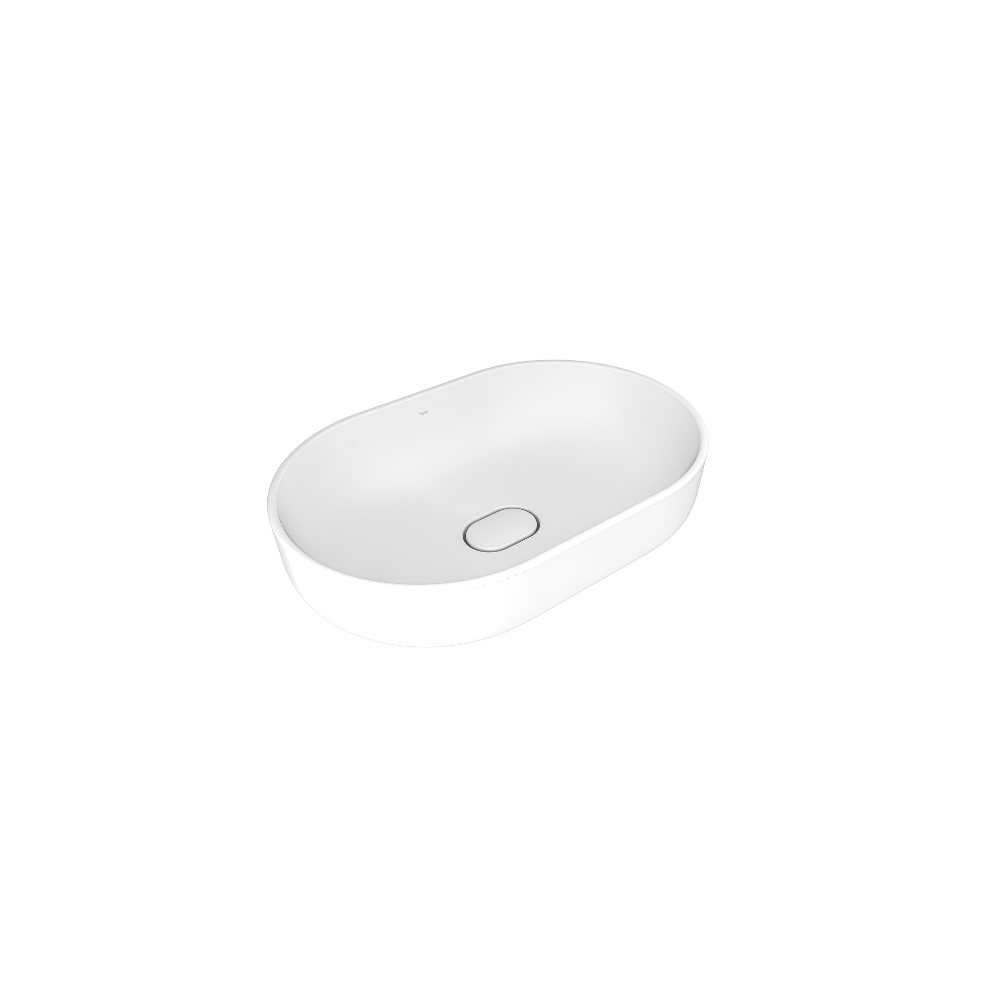 Zero 2.0 Oval Bowl Washbasin Matte White 60X40 cm