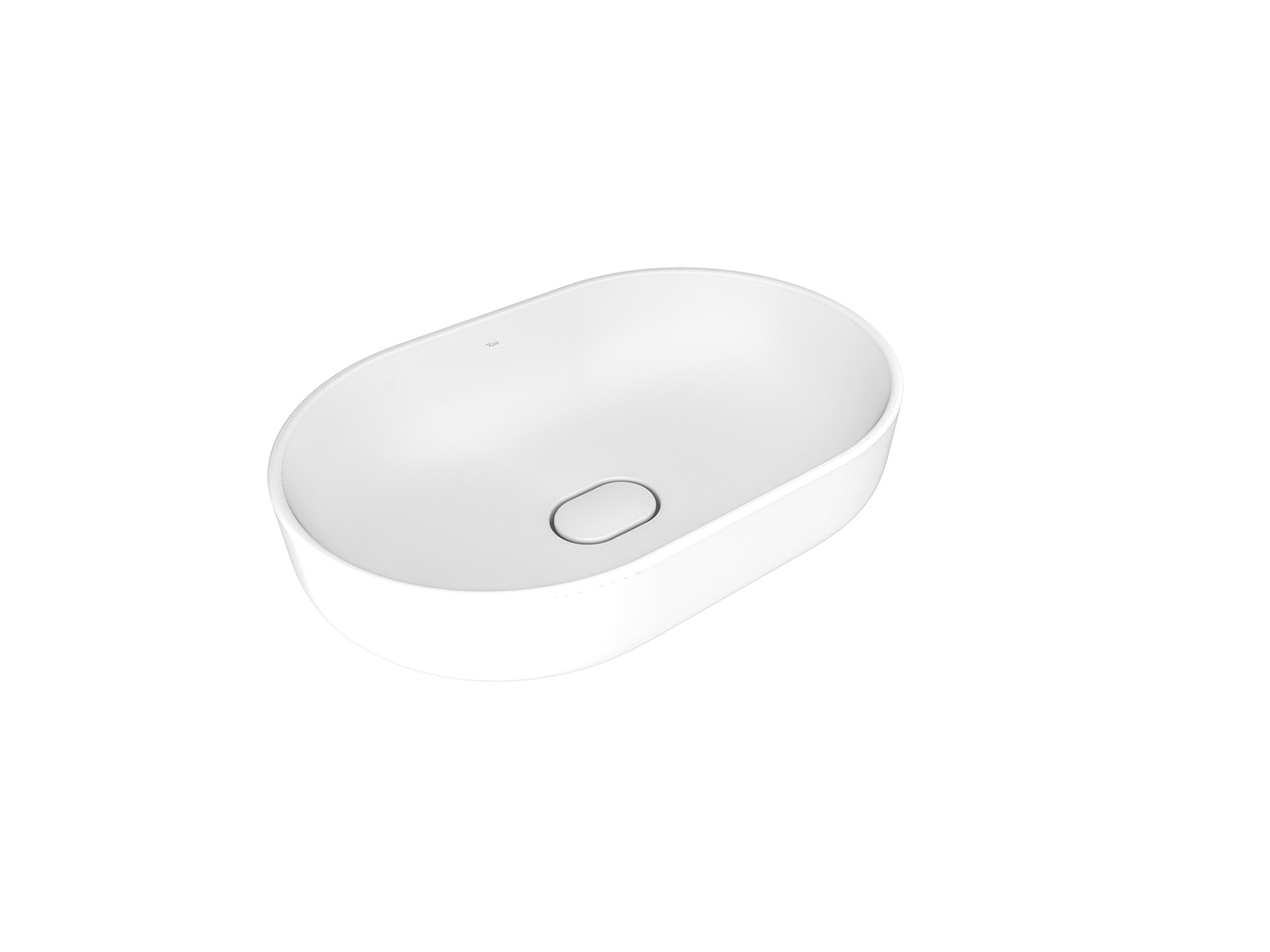 Zero 2.0 Oval Bowl Washbasin Matte White 60X40 cm