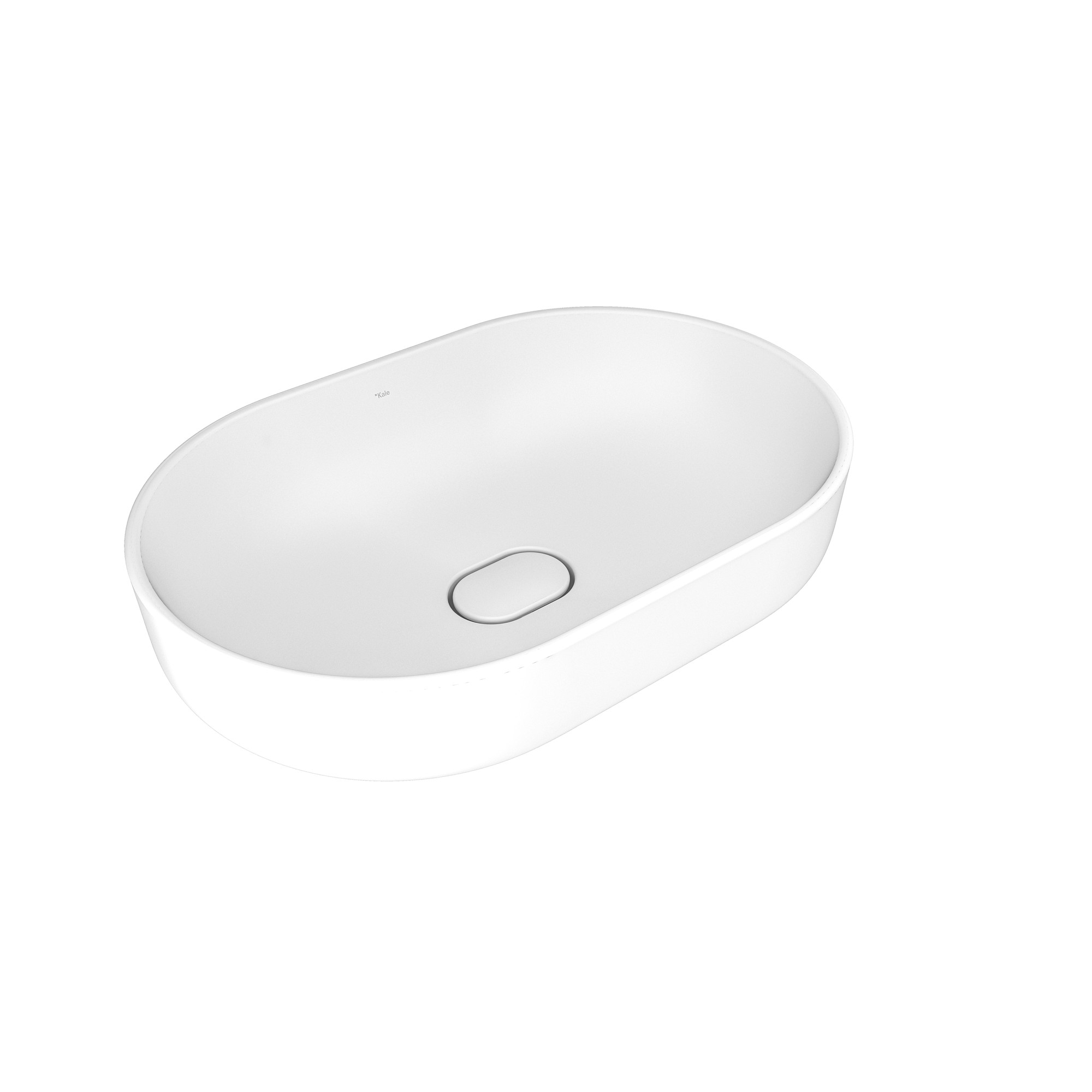 Zero 2.0 Oval Bowl Washbasin Matte White 60X40 cm