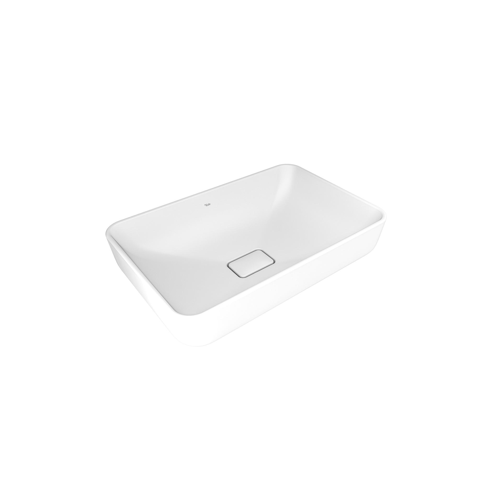 Zero 2.0 Rectangular Bowl Washbasin Matte White 60X40 cm