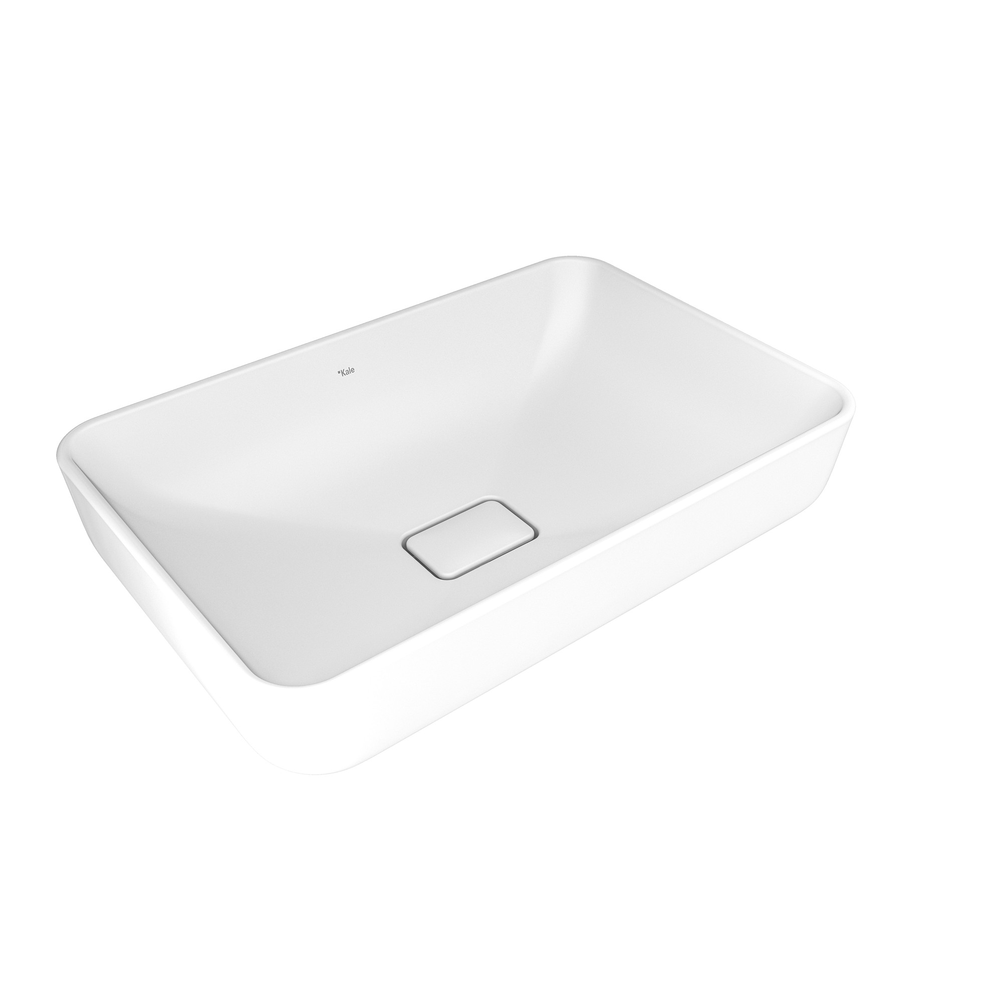 Zero 2.0 Rectangular Bowl Washbasin Matte White 60X40 cm