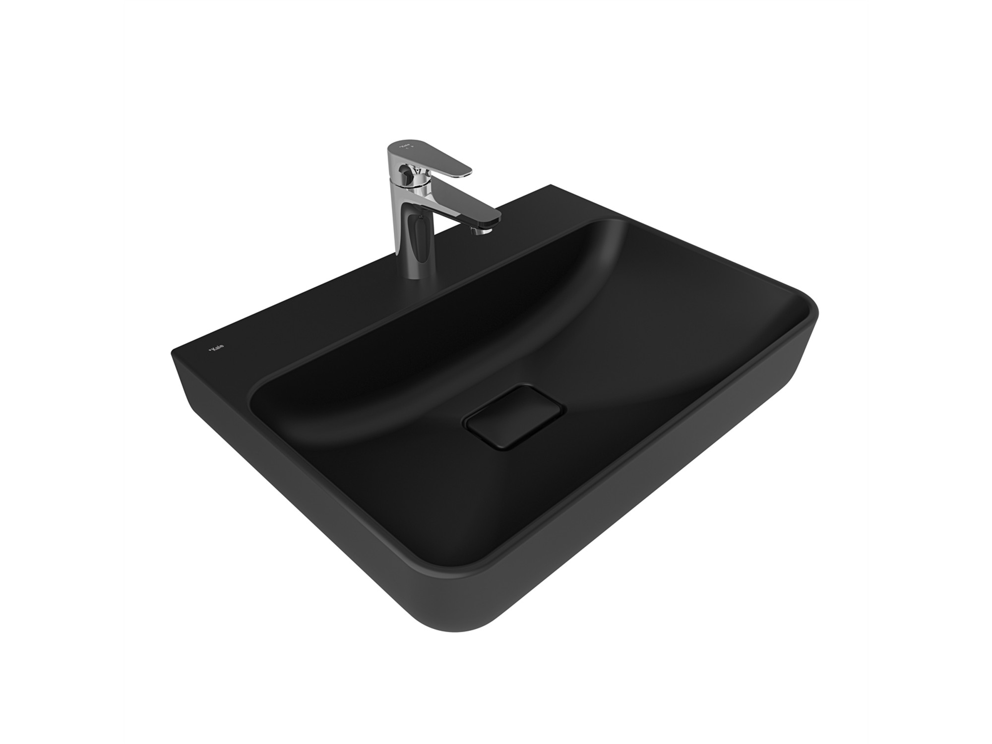 Zero 2.0 Rectangular Washbasin Black 60X45 cm