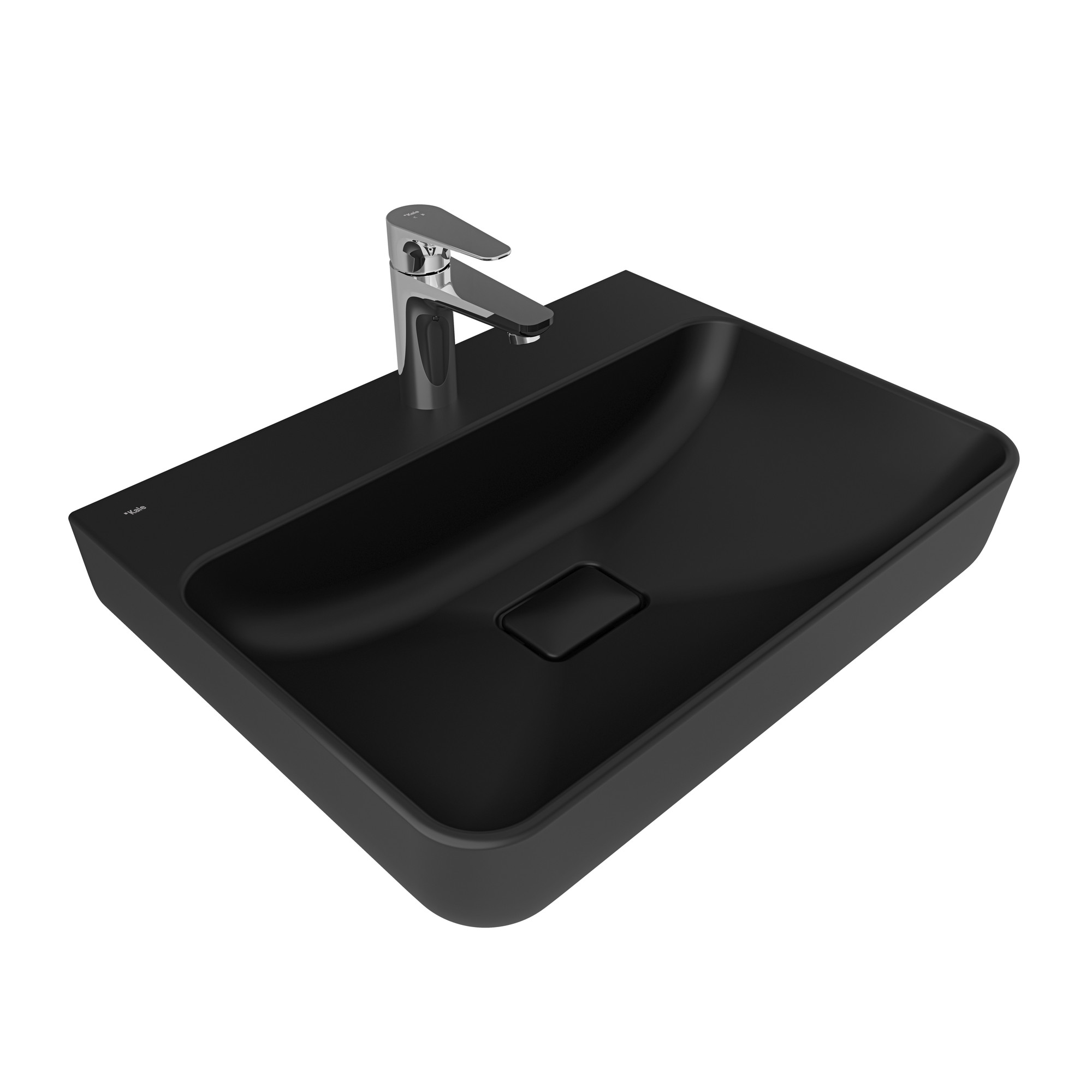 Zero 2.0 Rectangular Washbasin Black 60X45 cm