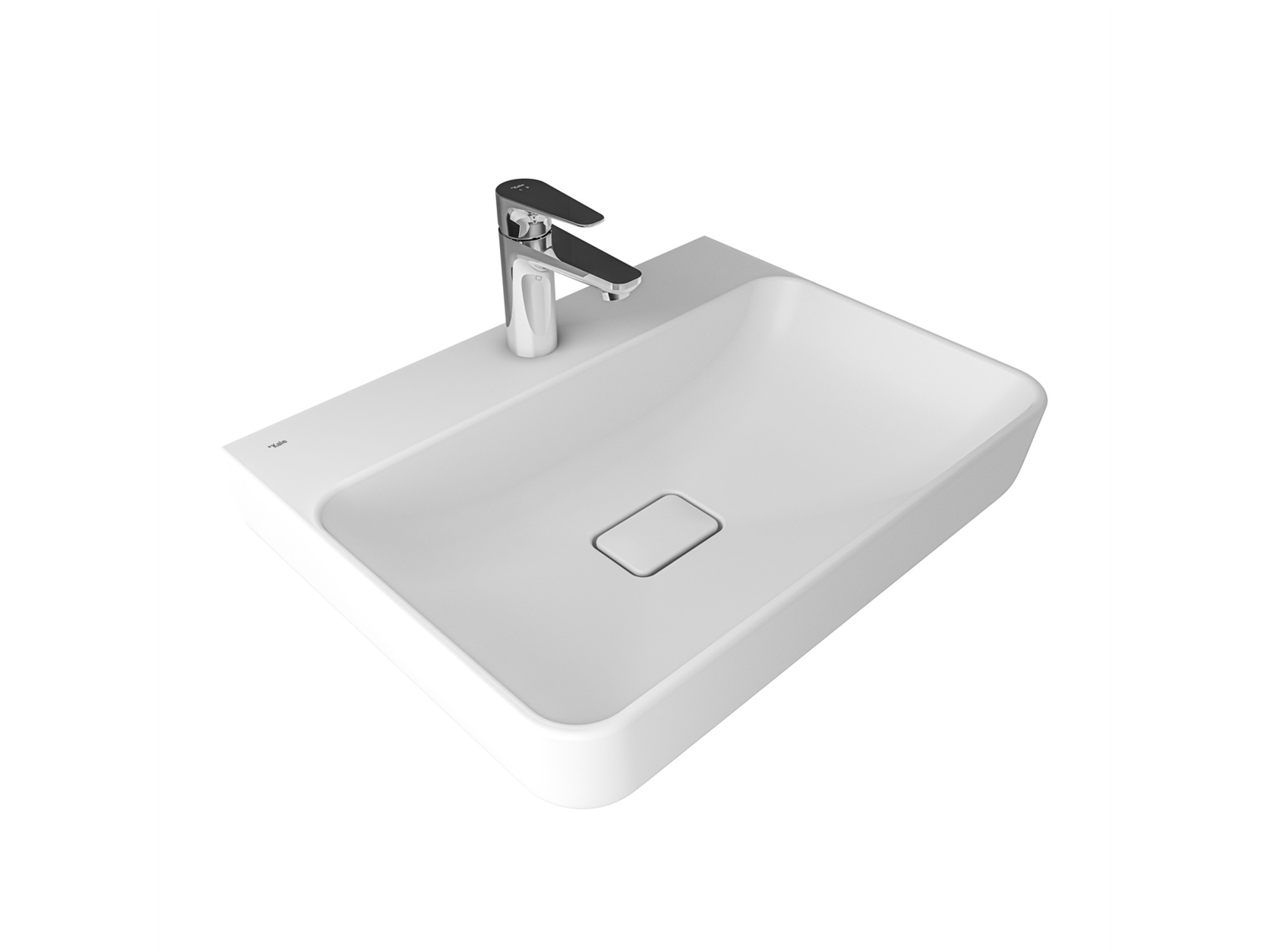 Zero 2.0 Dikdörtgen Lavabo Mat Beyaz 60X45cm