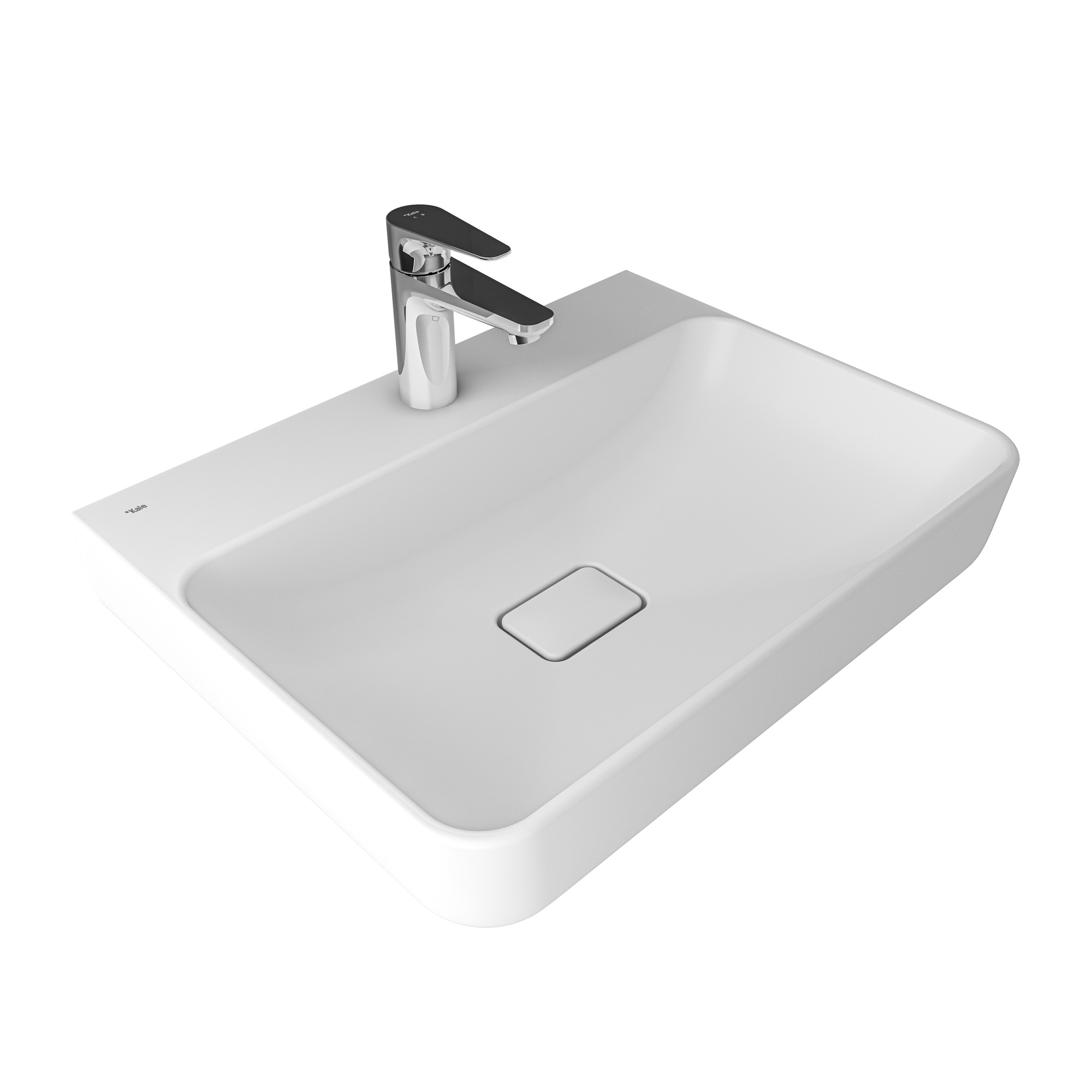 Zero 2.0 Dikdörtgen Lavabo Mat Beyaz 60X45cm