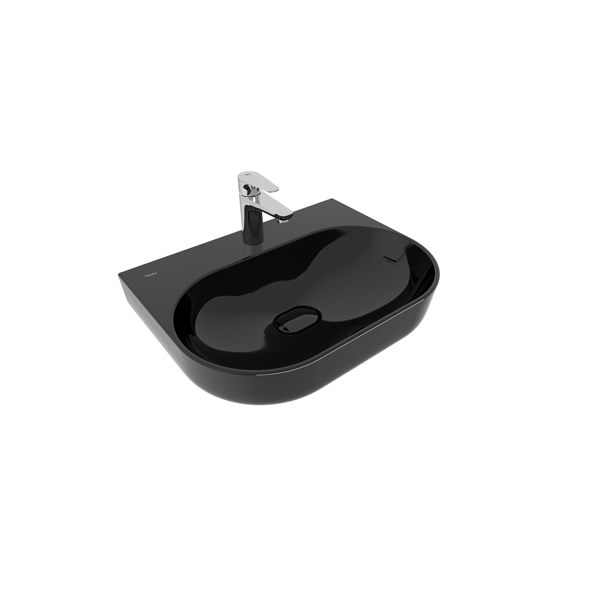 Zero 2.0 Oval Lavabo Siyah 60X45 cm