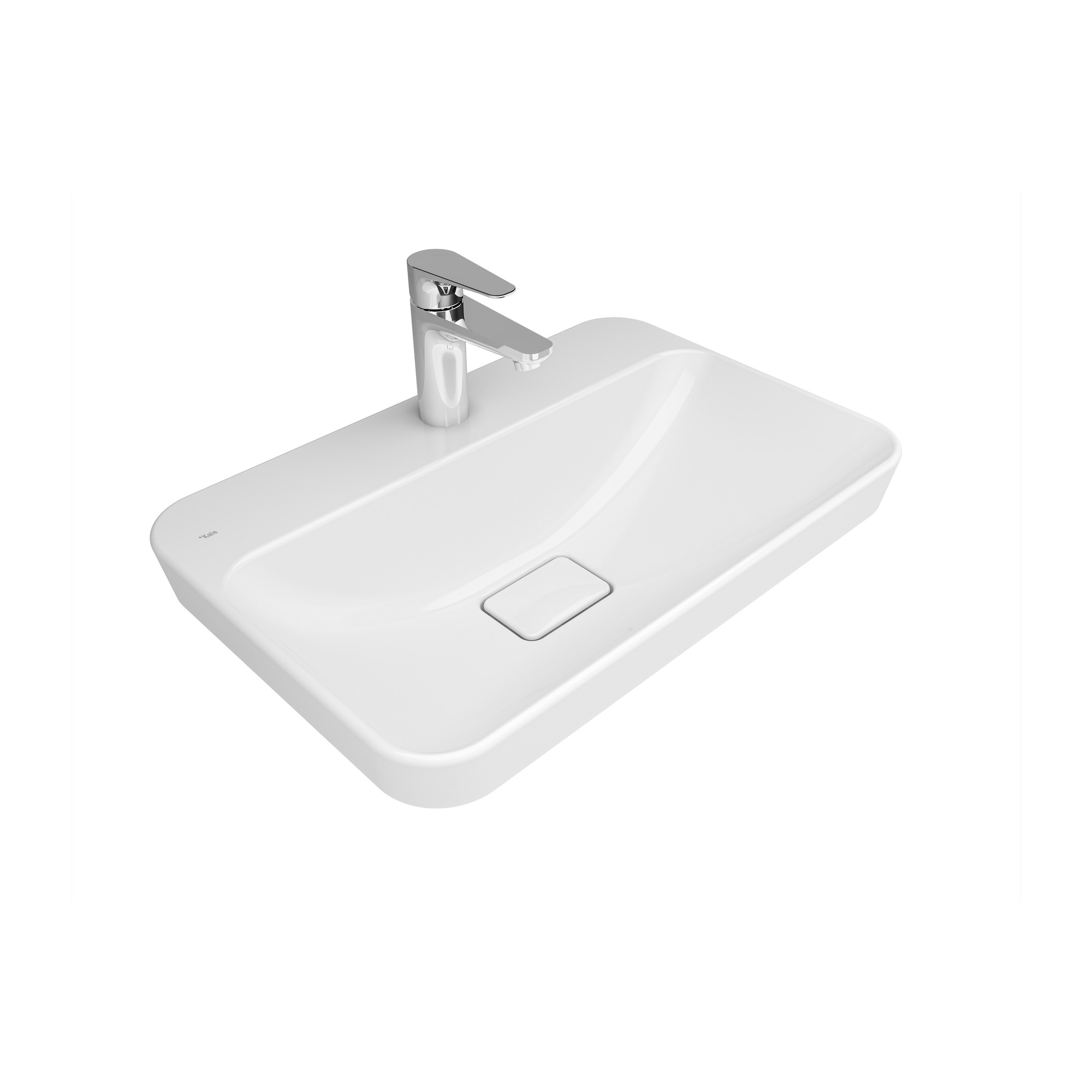 Zero 2.0 Semi Recessed Rectangular Washbasin 60X40 Cm