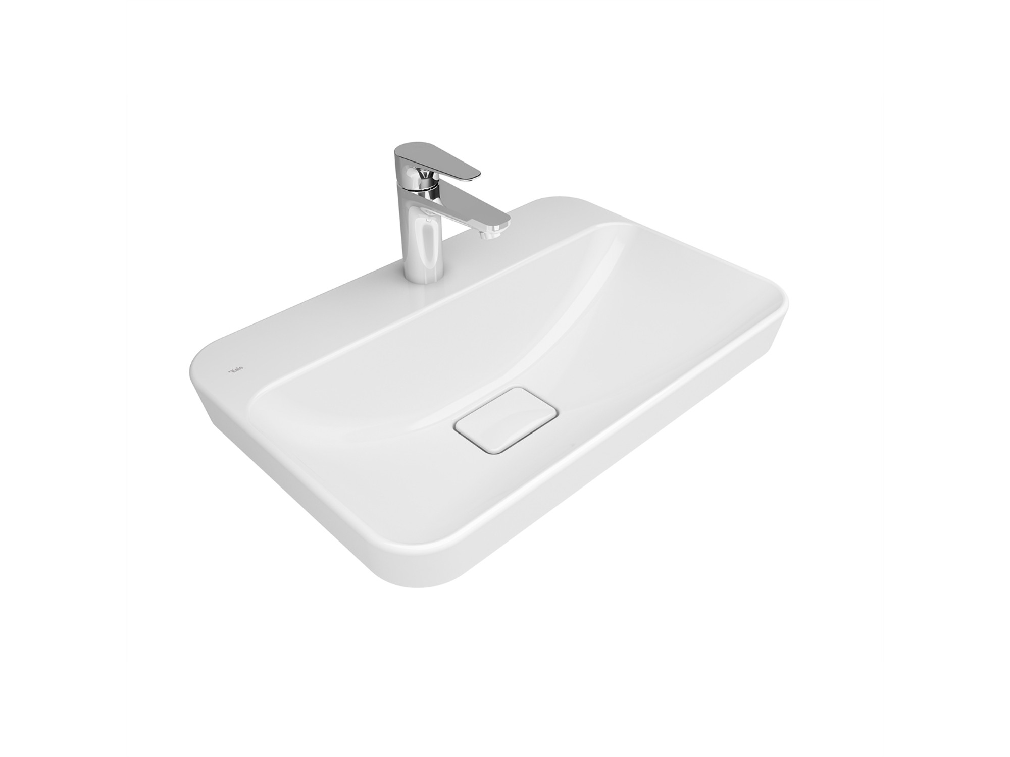 Zero 2.0 Semi Recessed Rectangular Washbasin 60X40 Cm