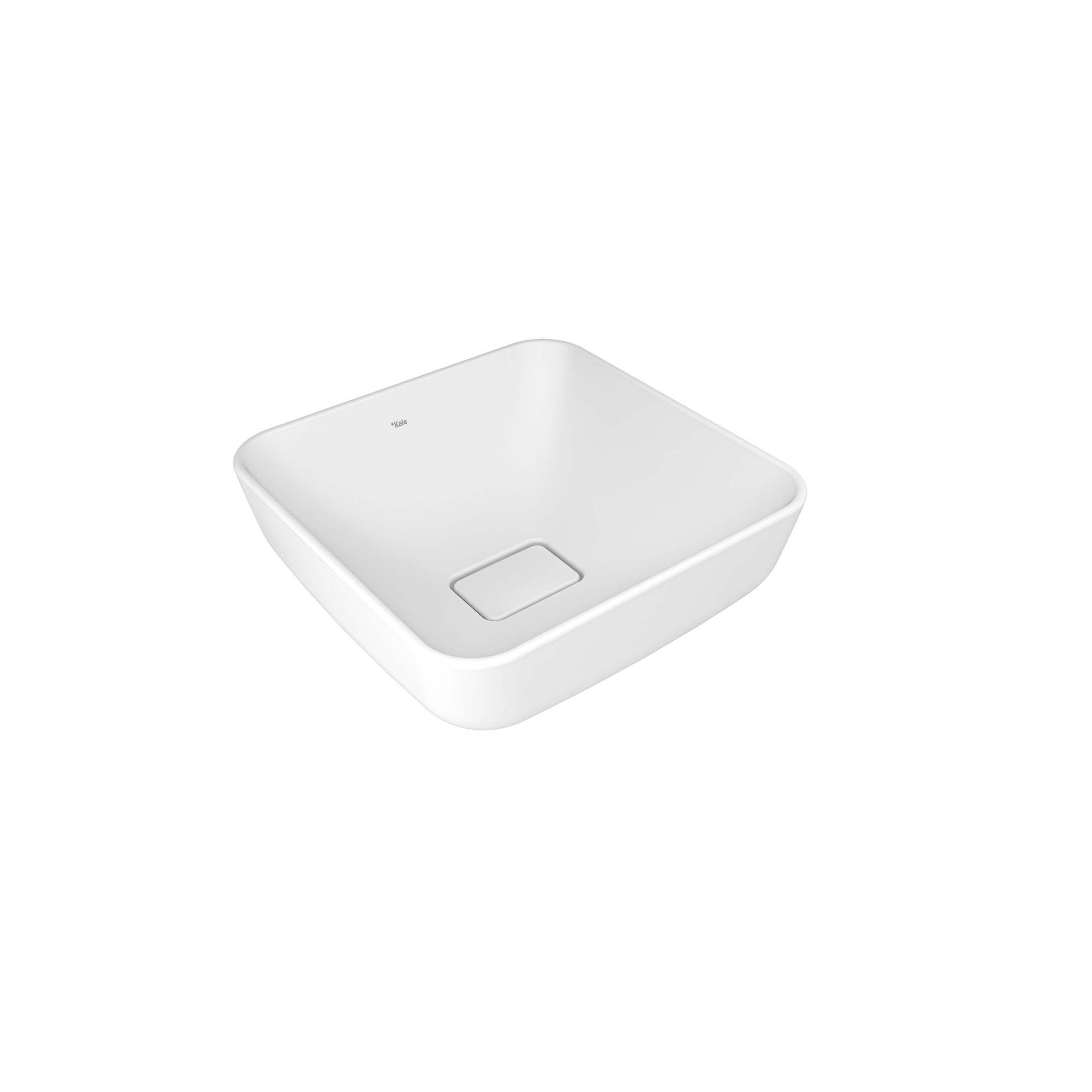 Zero 2.0 Square Bowl Washbasin Matte White 40X40 cm