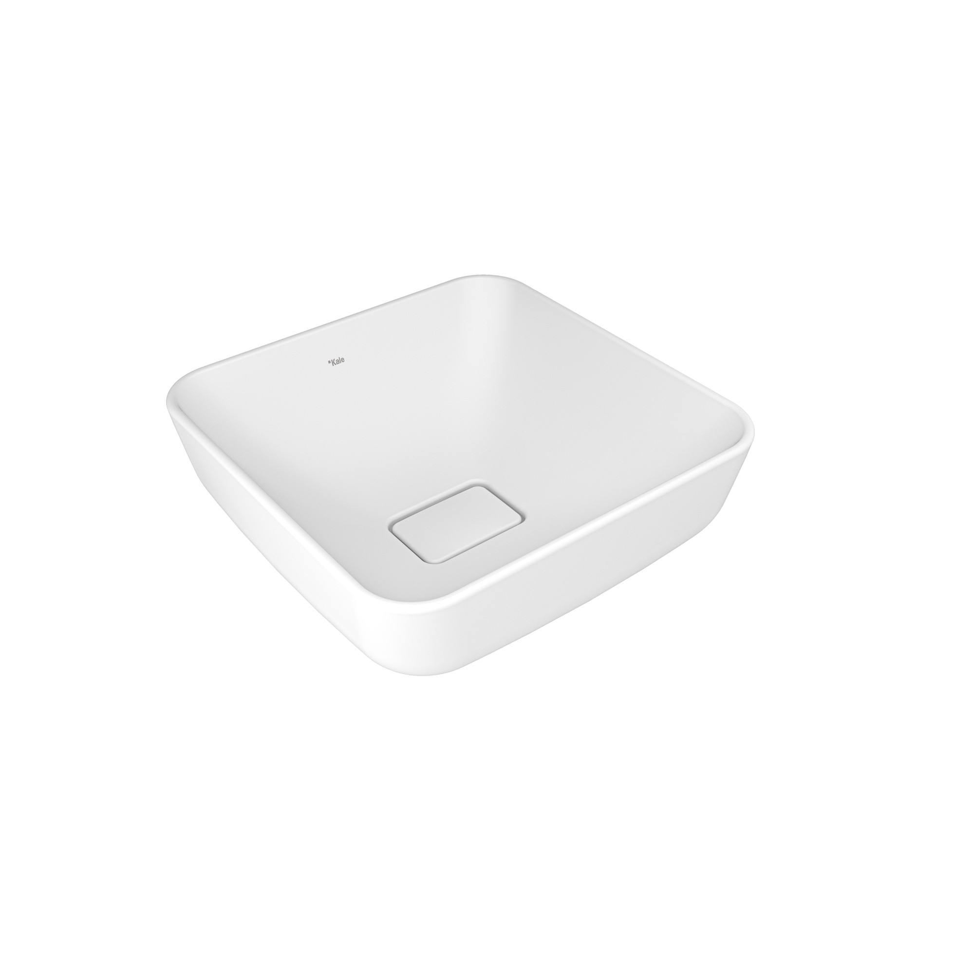 Zero 2.0 Square Bowl Washbasin Matte White 40X40 cm