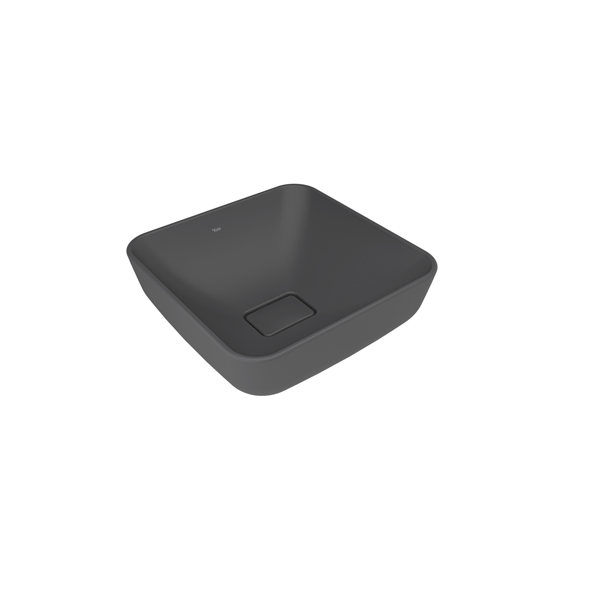 Zero 2.0 Square Bowl Washbasin Matte Anthracite Grey 40X40 cm
