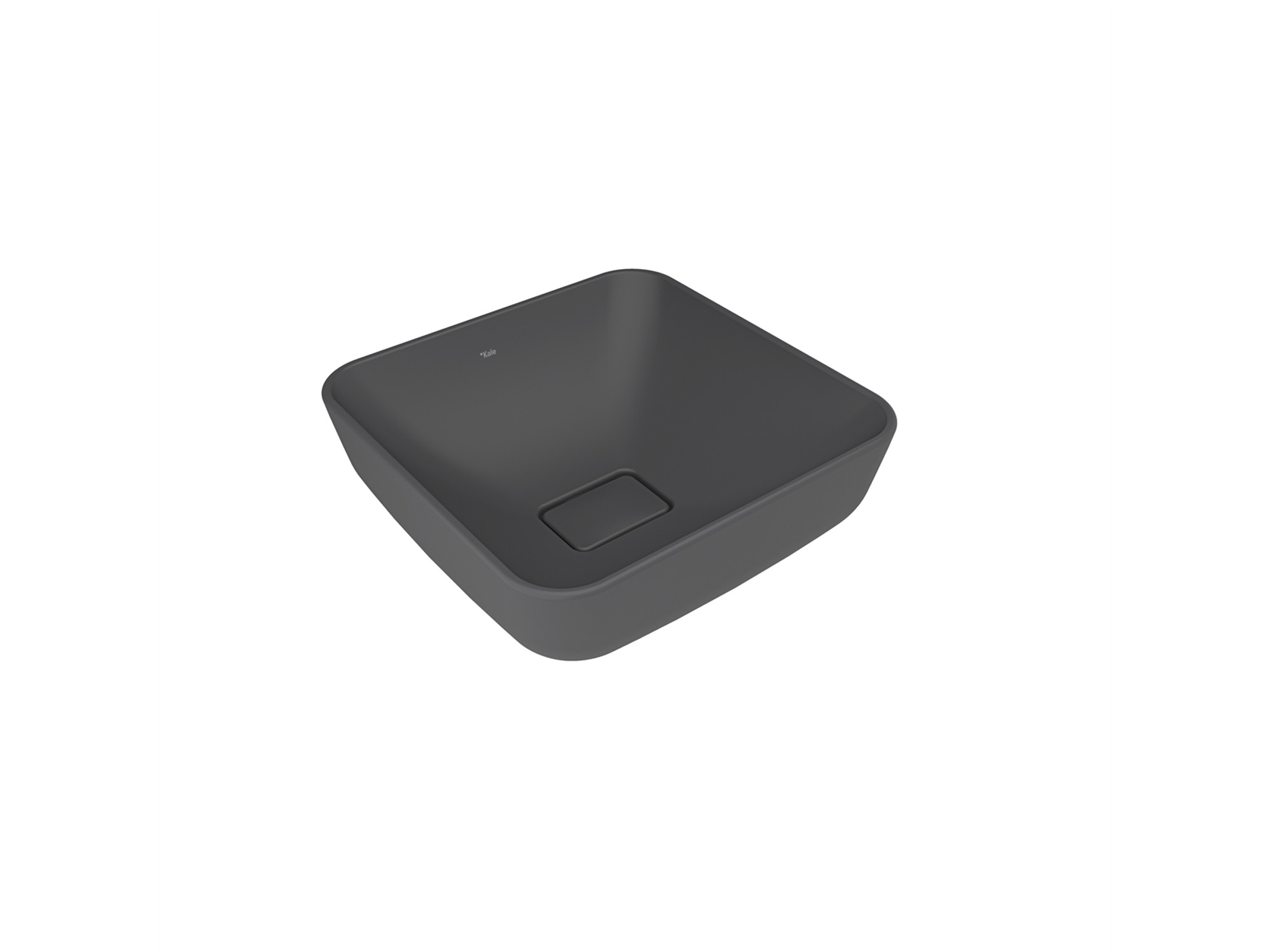 Zero 2.0 Square Bowl Washbasin Matte Anthracite Grey 40X40 cm