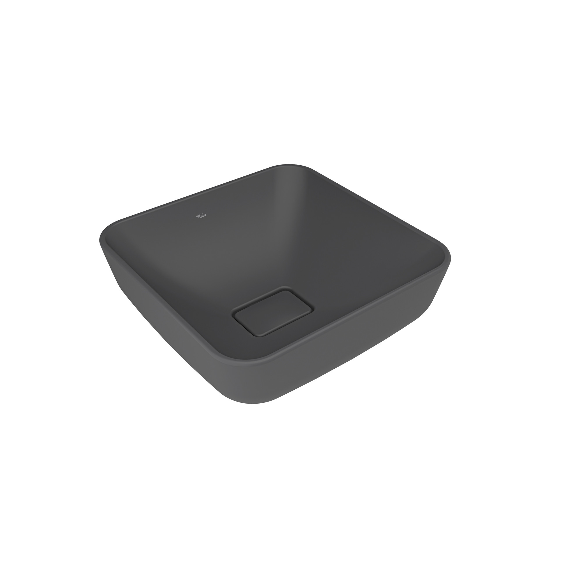 Zero 2.0 Square Bowl Washbasin Matte Anthracite Grey 40X40 cm