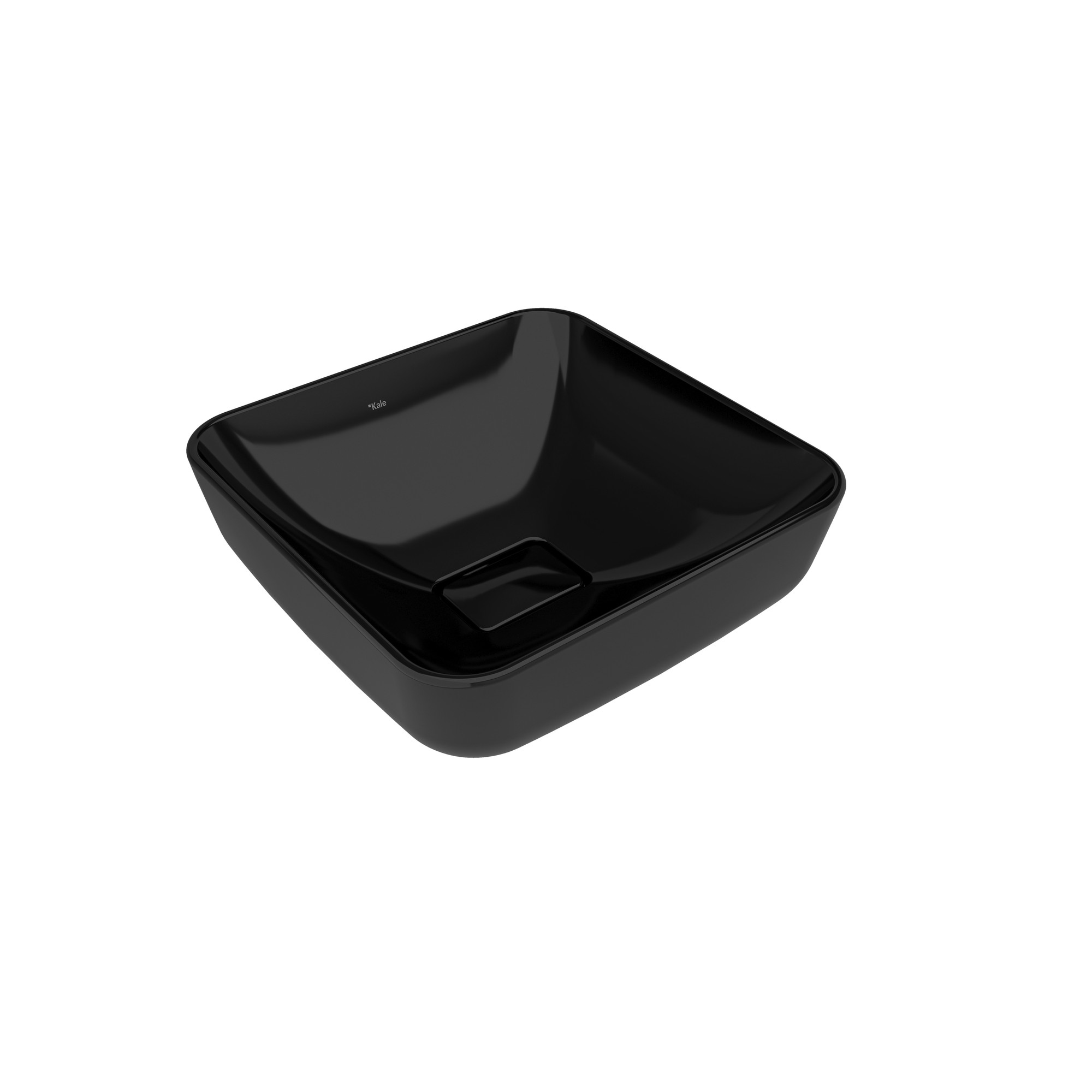Zero 2.0 Square Bowl Washbasin Black 40X40 cm