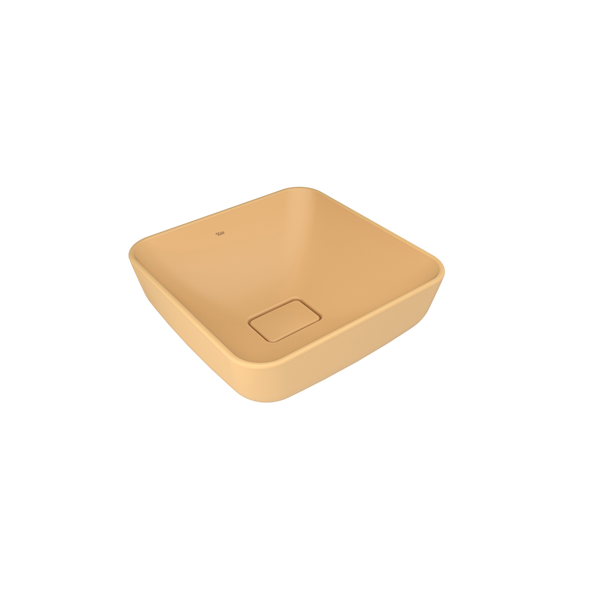 Zero 2.0 Square Bowl Washbasin Matte Yellow 40X40 cm