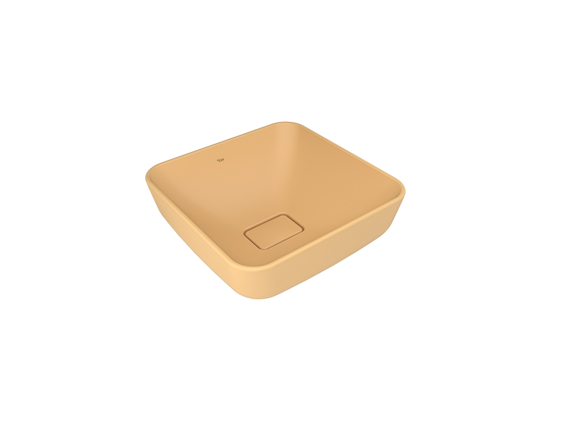 Zero 2.0 Square Bowl Washbasin Matte Yellow 40X40 cm
