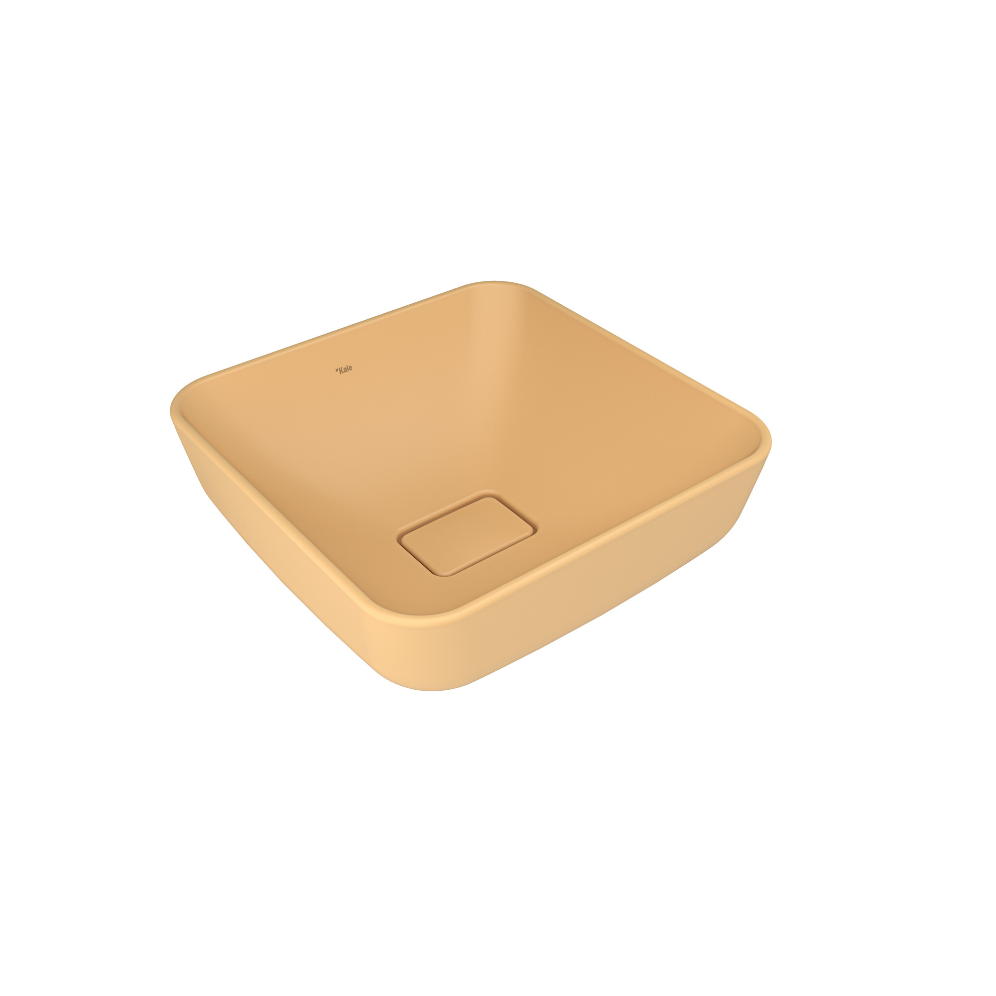 Zero 2.0 Square Bowl Washbasin Matte Yellow 40X40 cm