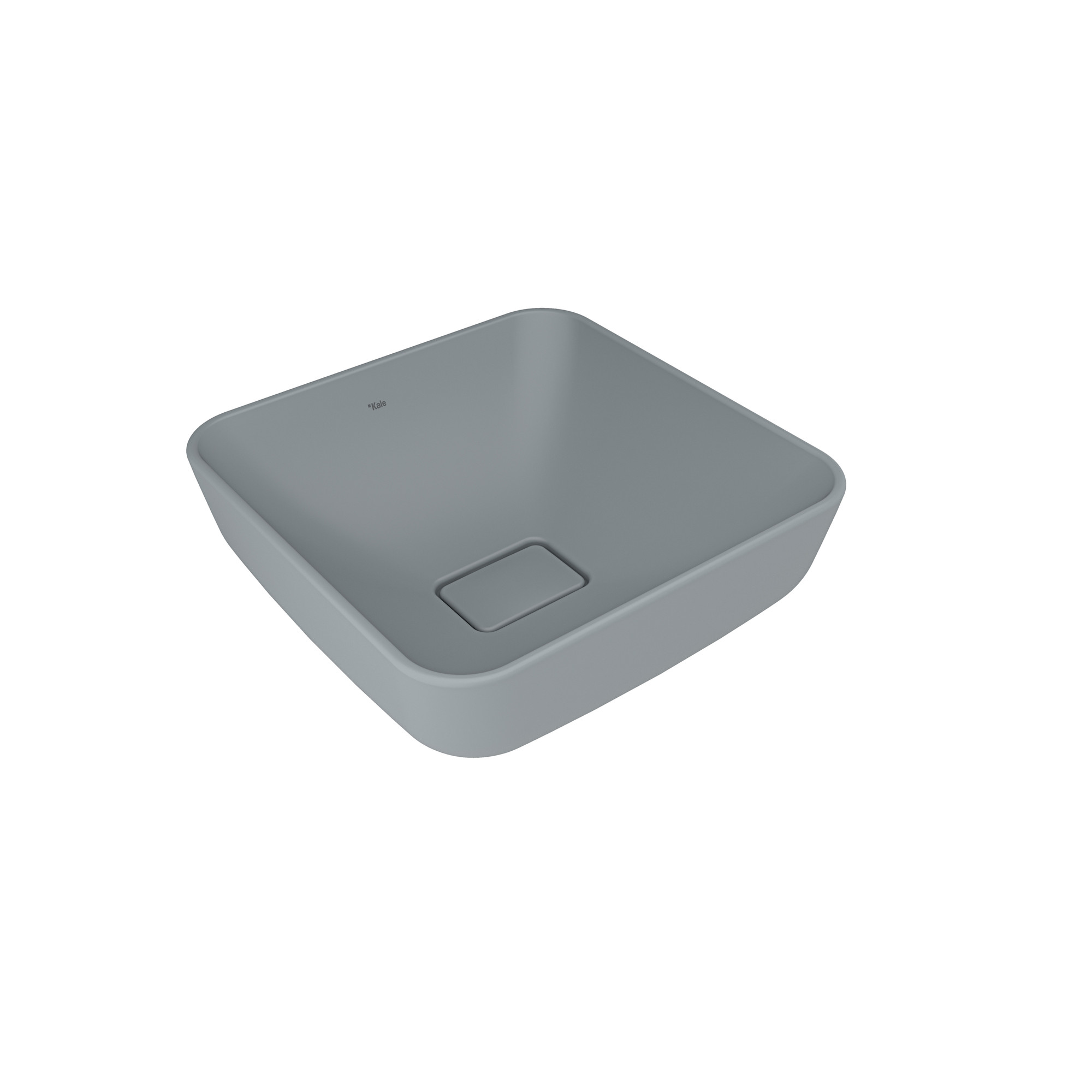 Zero 2.0 Square Bowl Washbasin Matte Stone Grey 40X40 cm