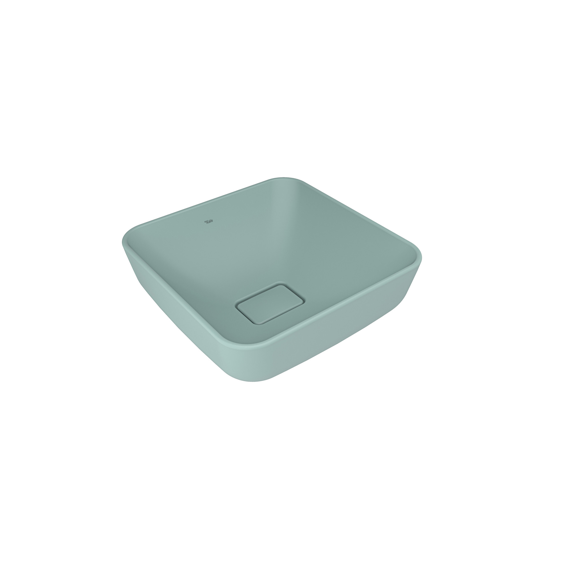 Zero 2.0 Square Bowl Washbasin Matte Sage Pallisandroi 40X40 cm