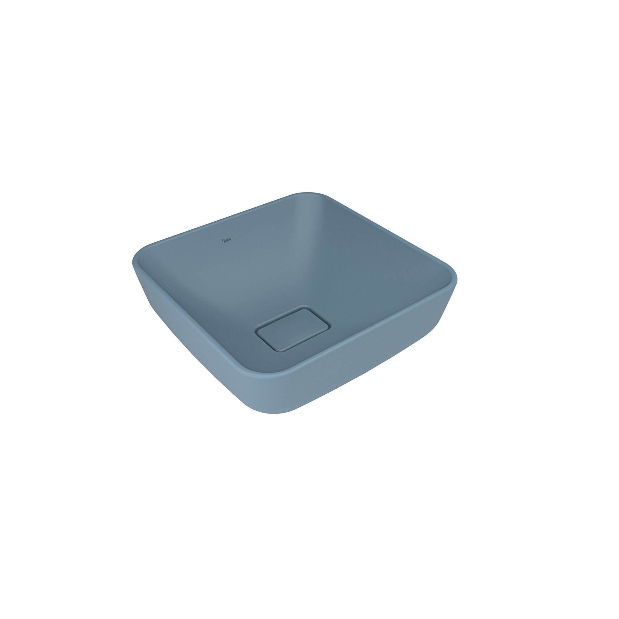 Zero 2.0 Square Bowl Washbasin Matte Blue 40X40 cm