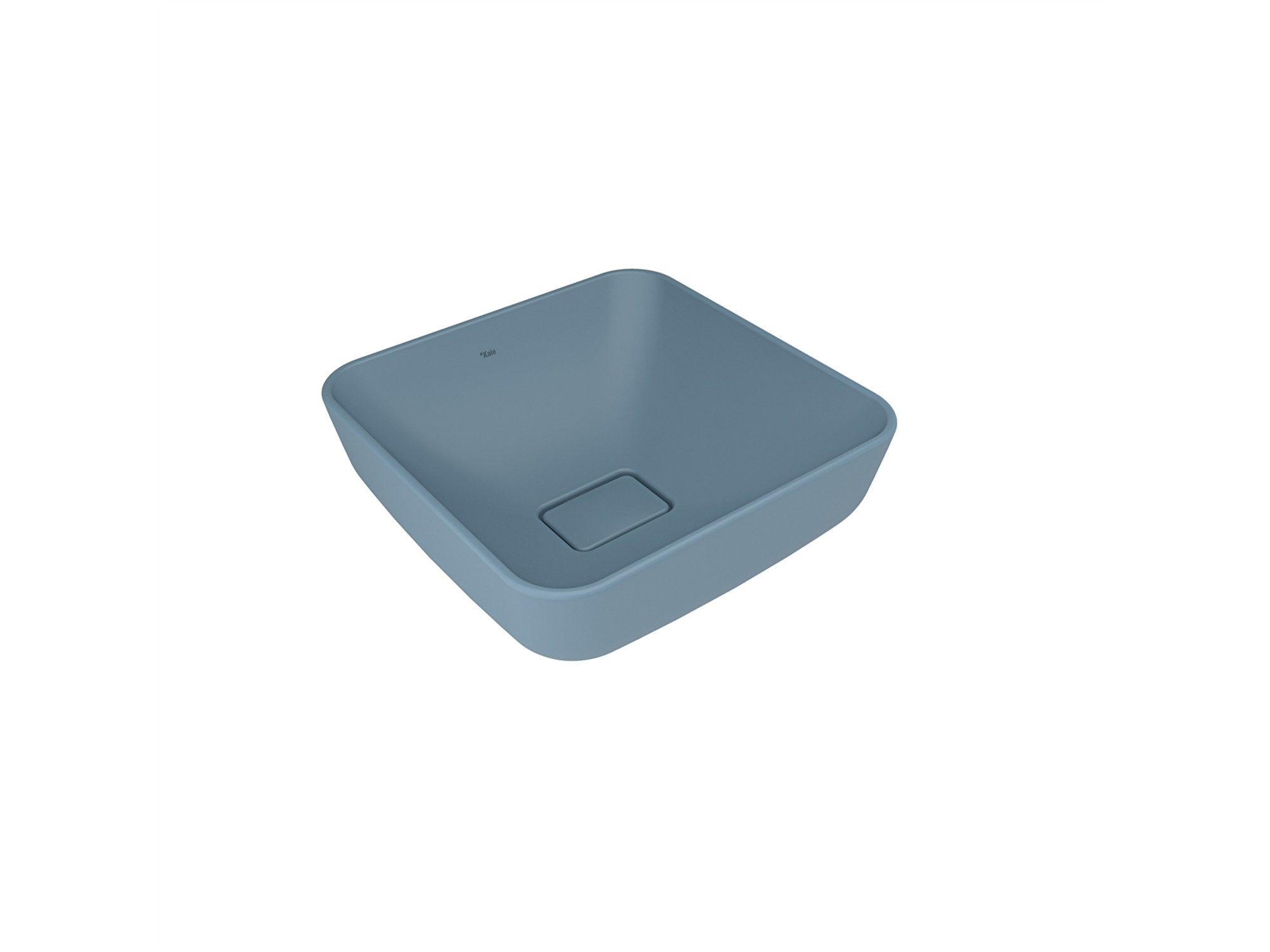 Zero 2.0 Square Bowl Washbasin Matte Blue 40X40 cm