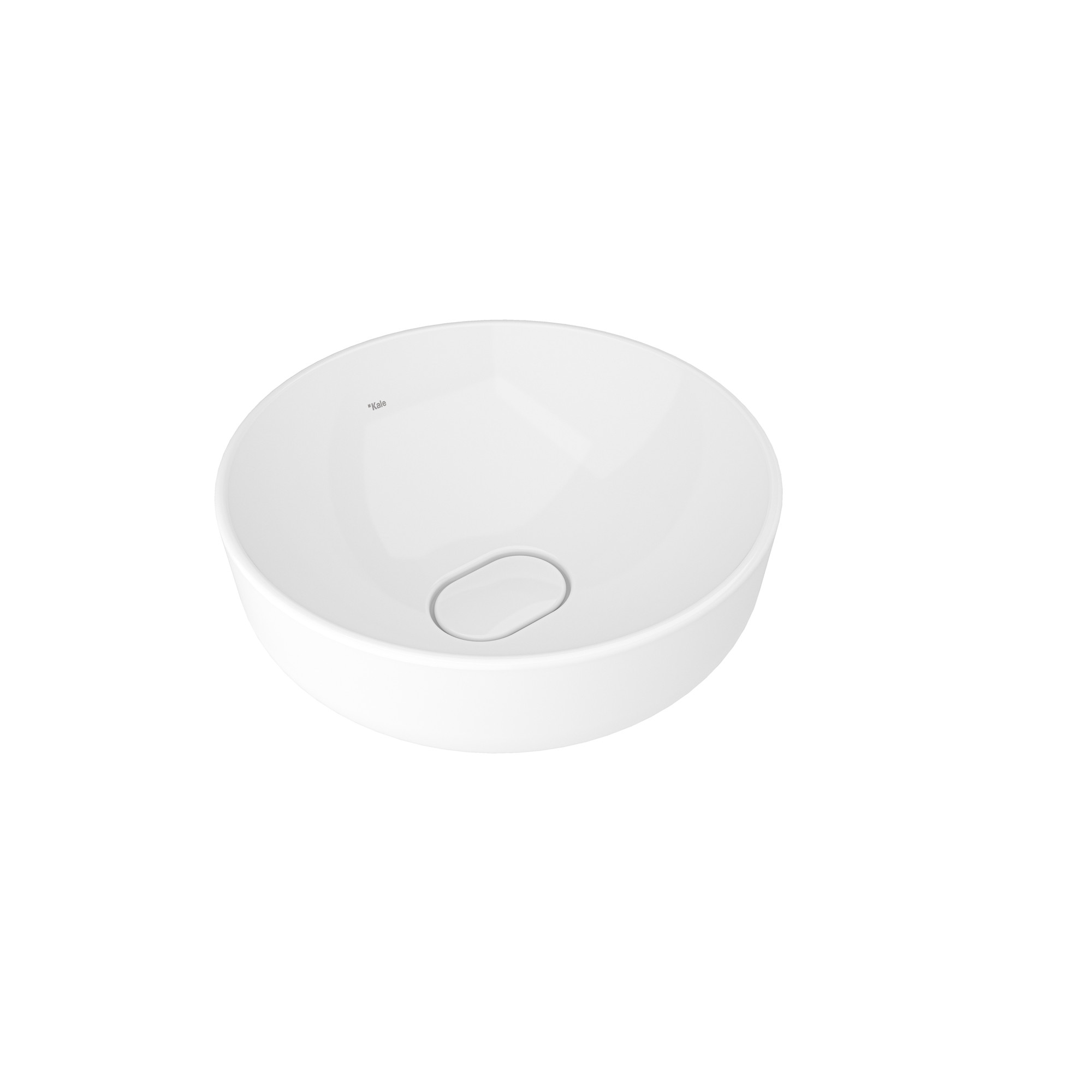 Zero 2.0 Round Bowl Washbasin White 40X40 cm