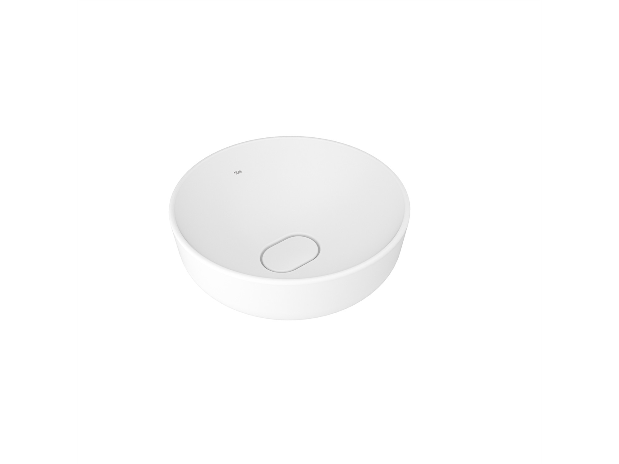 Zero 2.0 Round Bowl Washbasin Matte White 40X40 cm