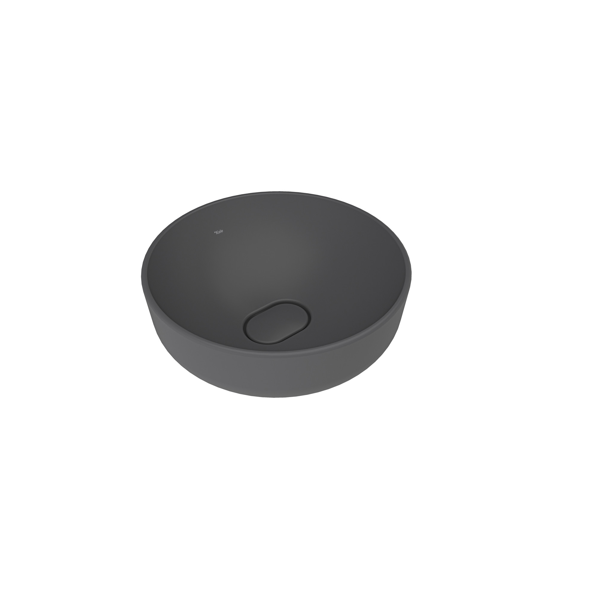 Zero 2.0 Round Bowl Washbasin Matte Anthracite Grey 40X40 cm