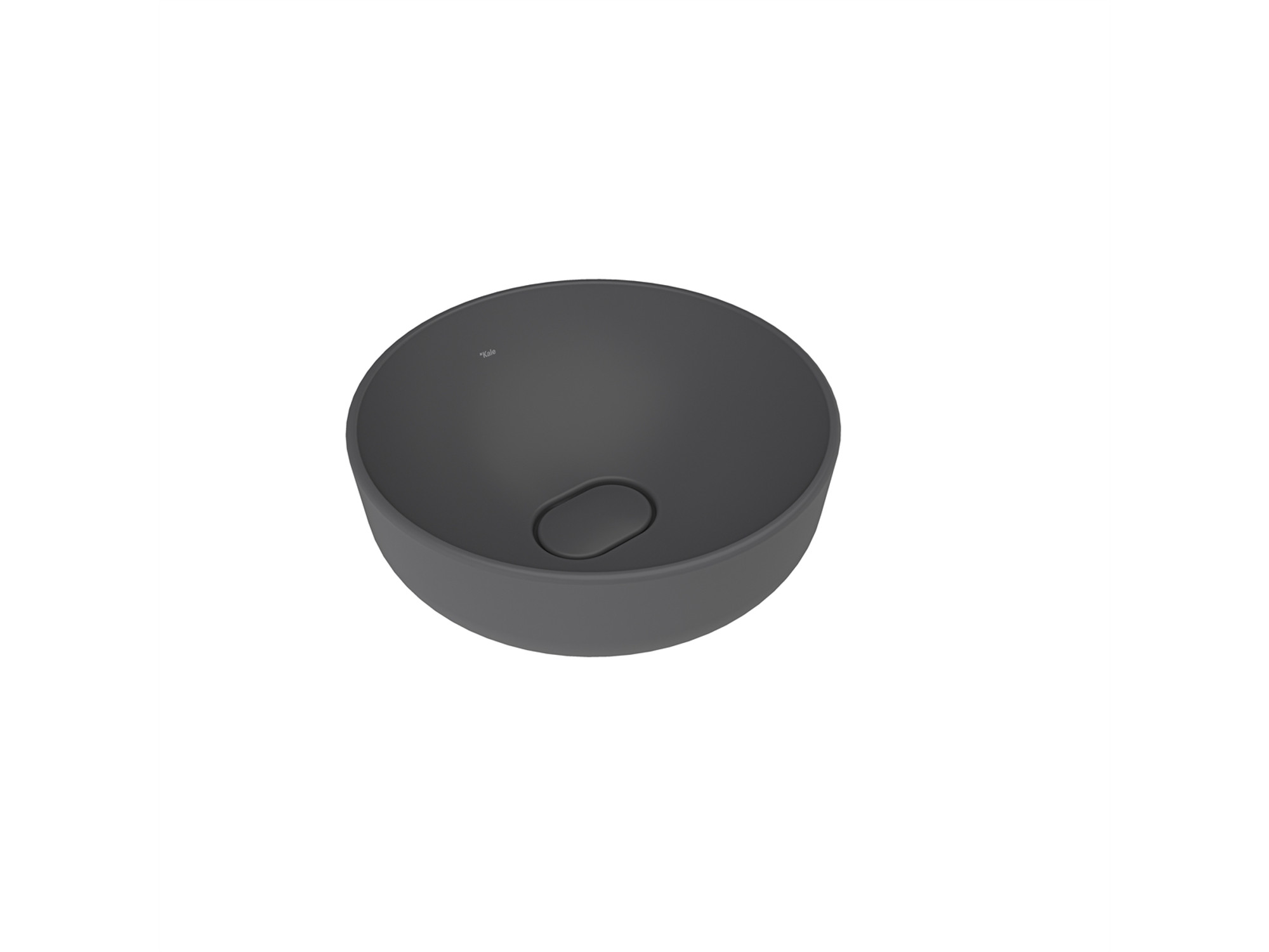 Zero 2.0 Round Bowl Washbasin Matte Anthracite Grey 40X40 cm