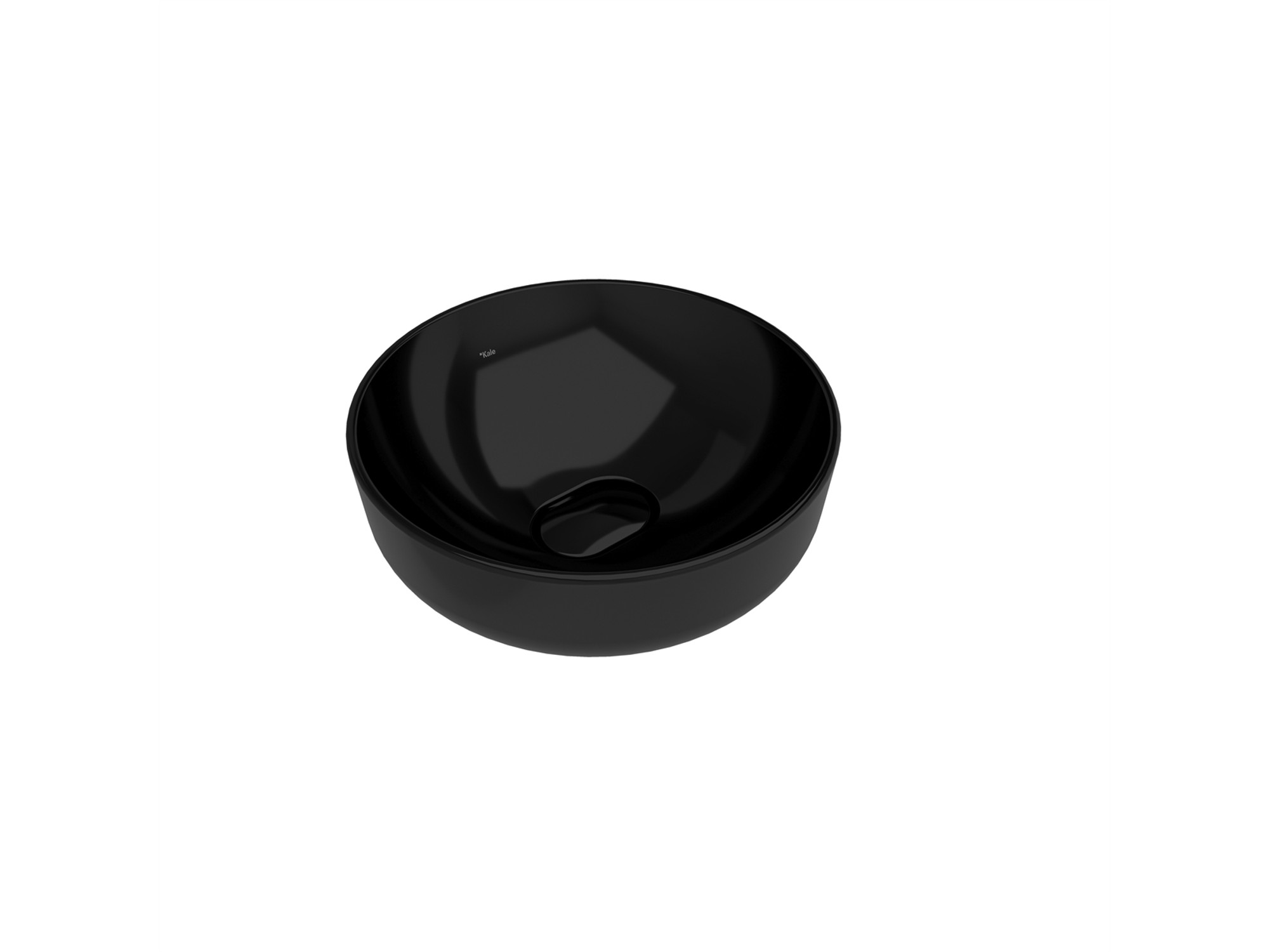 Zero 2.0 Round Bowl Washbasin Black 40X40 cm