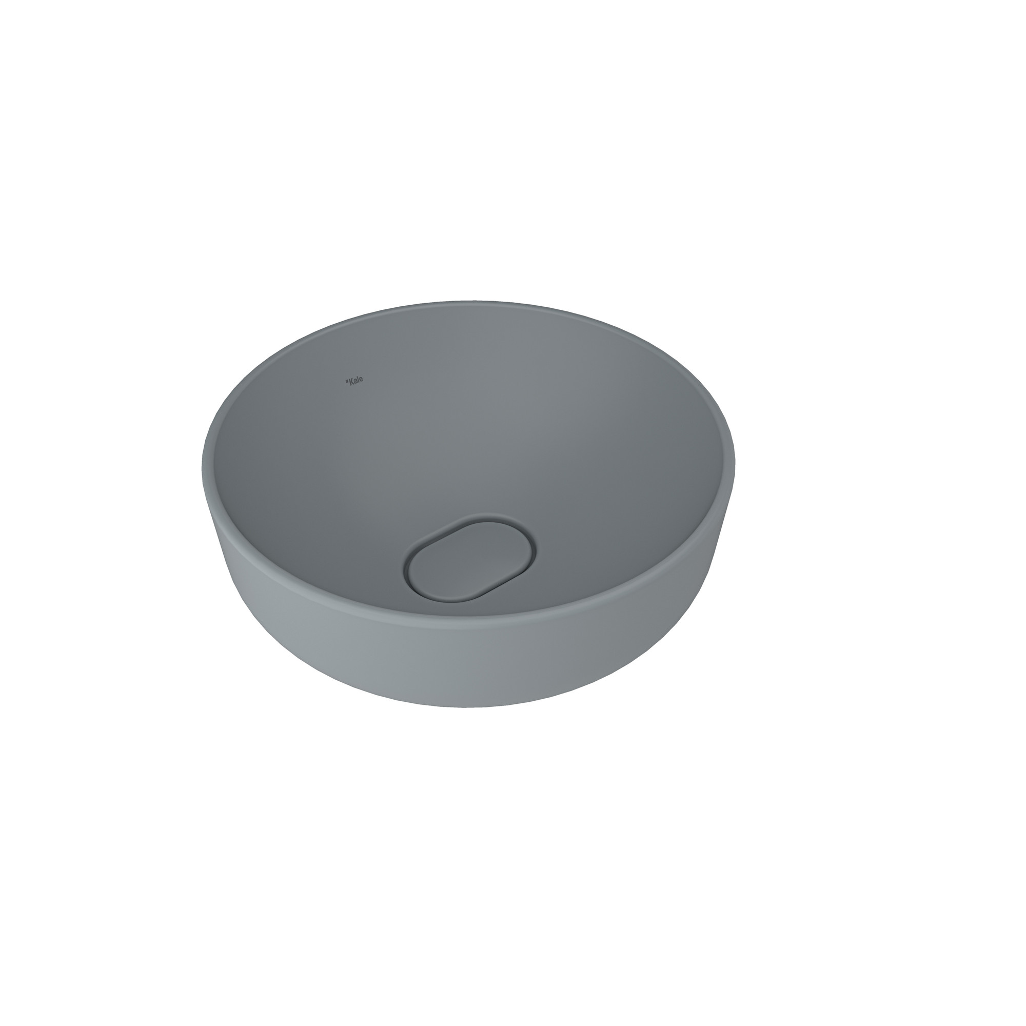 Zero 2.0 Round Bowl Washbasin Matte Stone Grey 40X40 cm