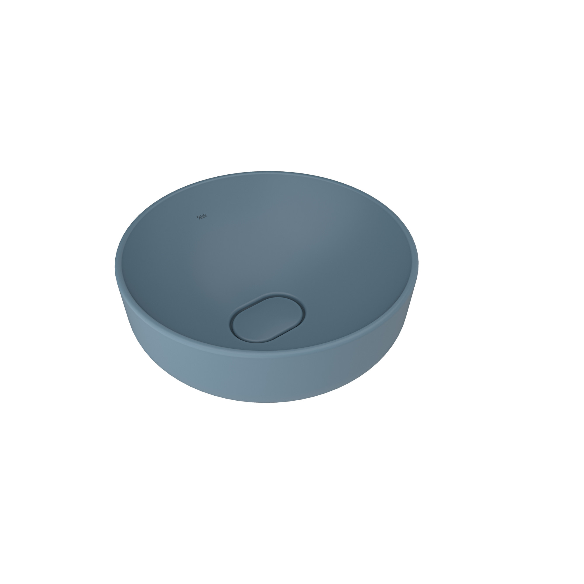 Zero 2.0 Round Bowl Washbasin Matte Blue 40X40 cm