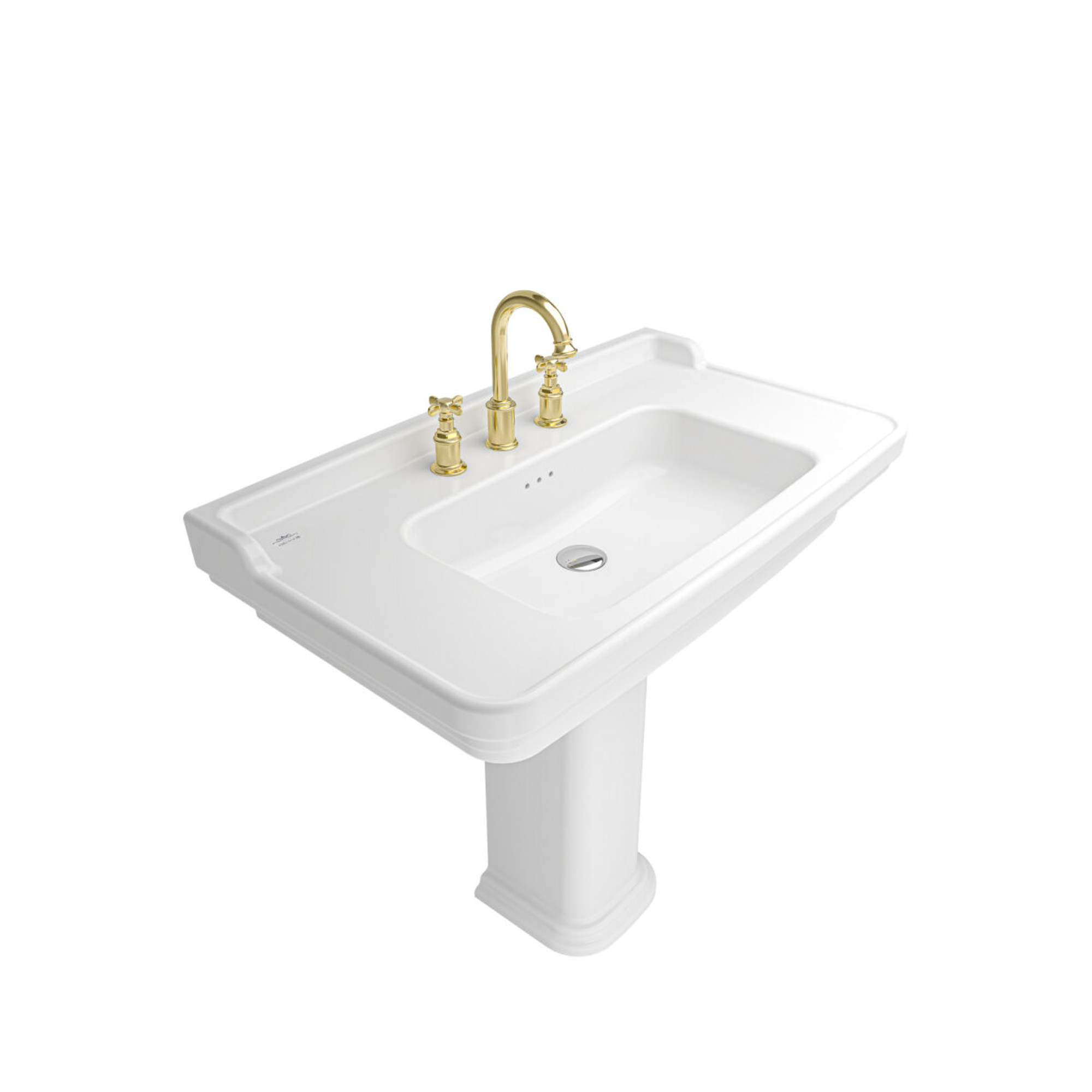 Edilcuoghi Shelf Washbasin 90x50cm With 3 Tap Holes