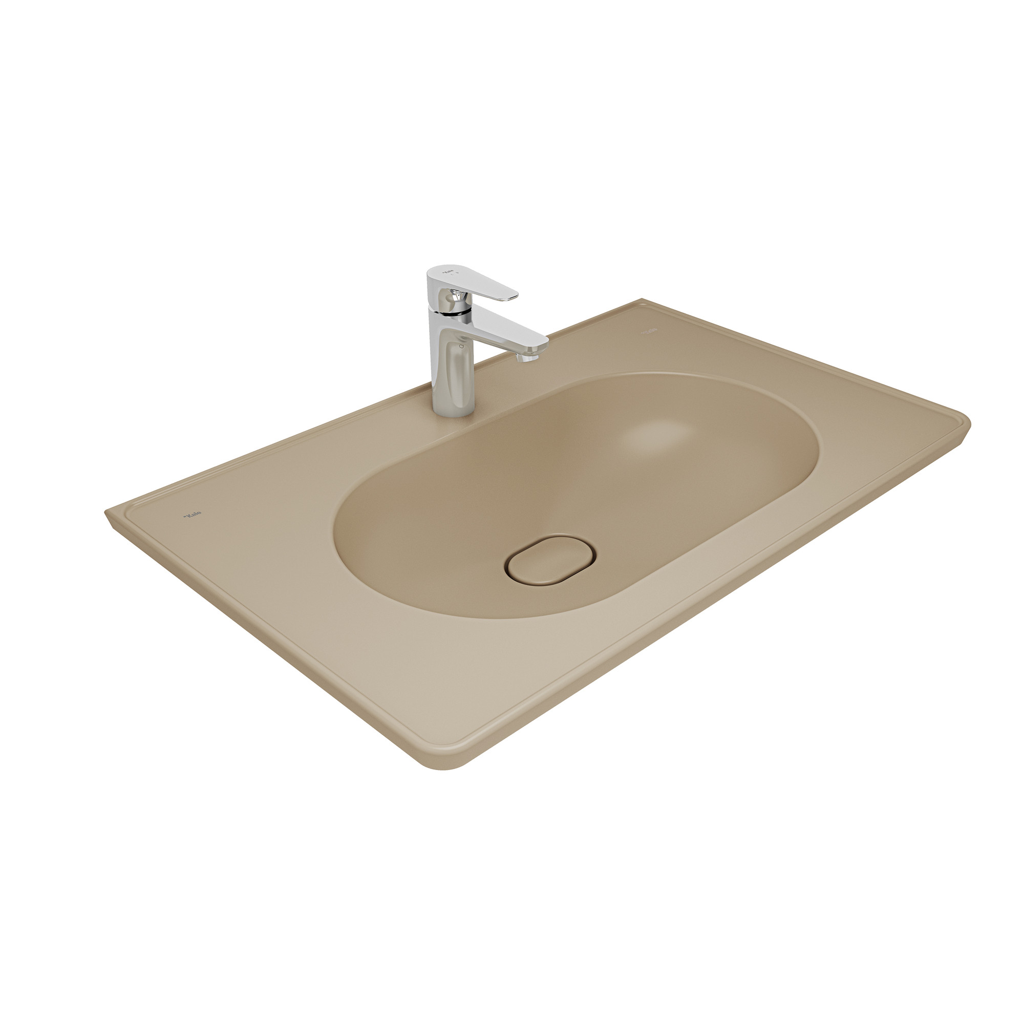 Zero 2.0 Shelf Washbasin Matte Latte 80X50 cm