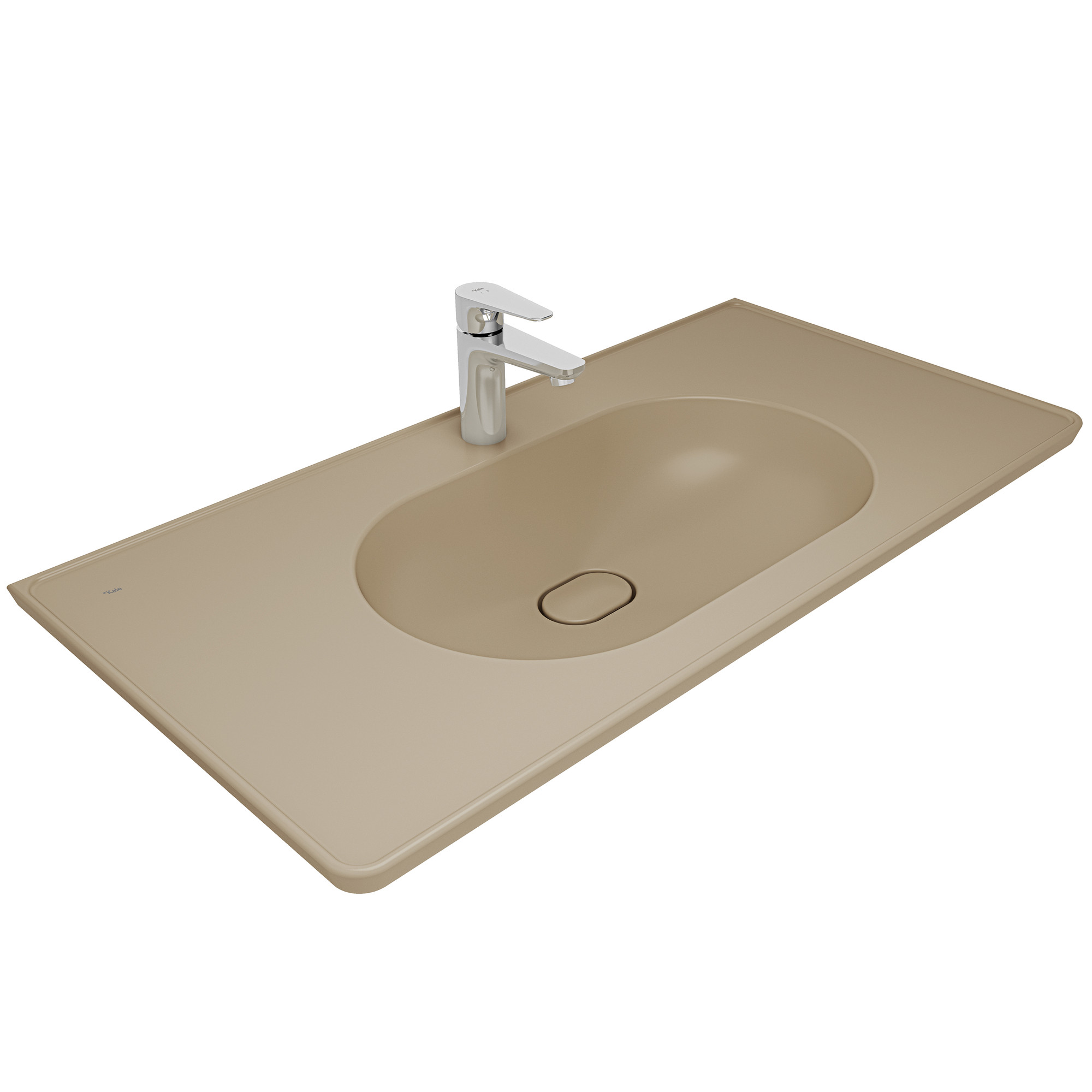 Zero 2.0 Shelf Washbasin Matte Latte 100X50 cm