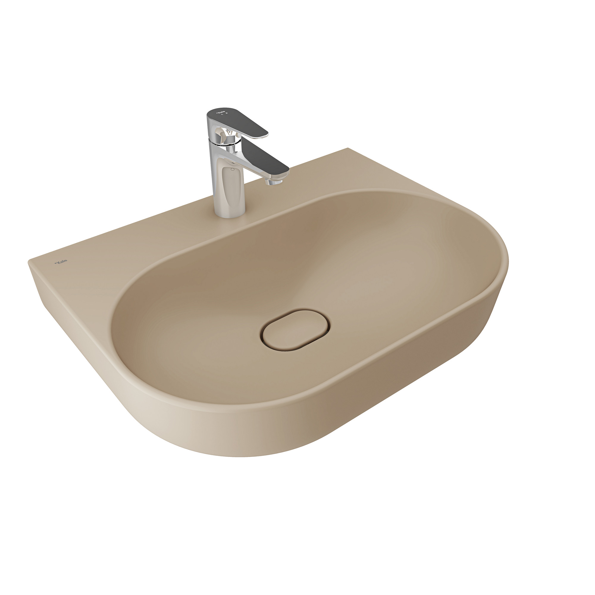 Zero 2.0 Oval Lavabo Mat Latte 60X45 cm