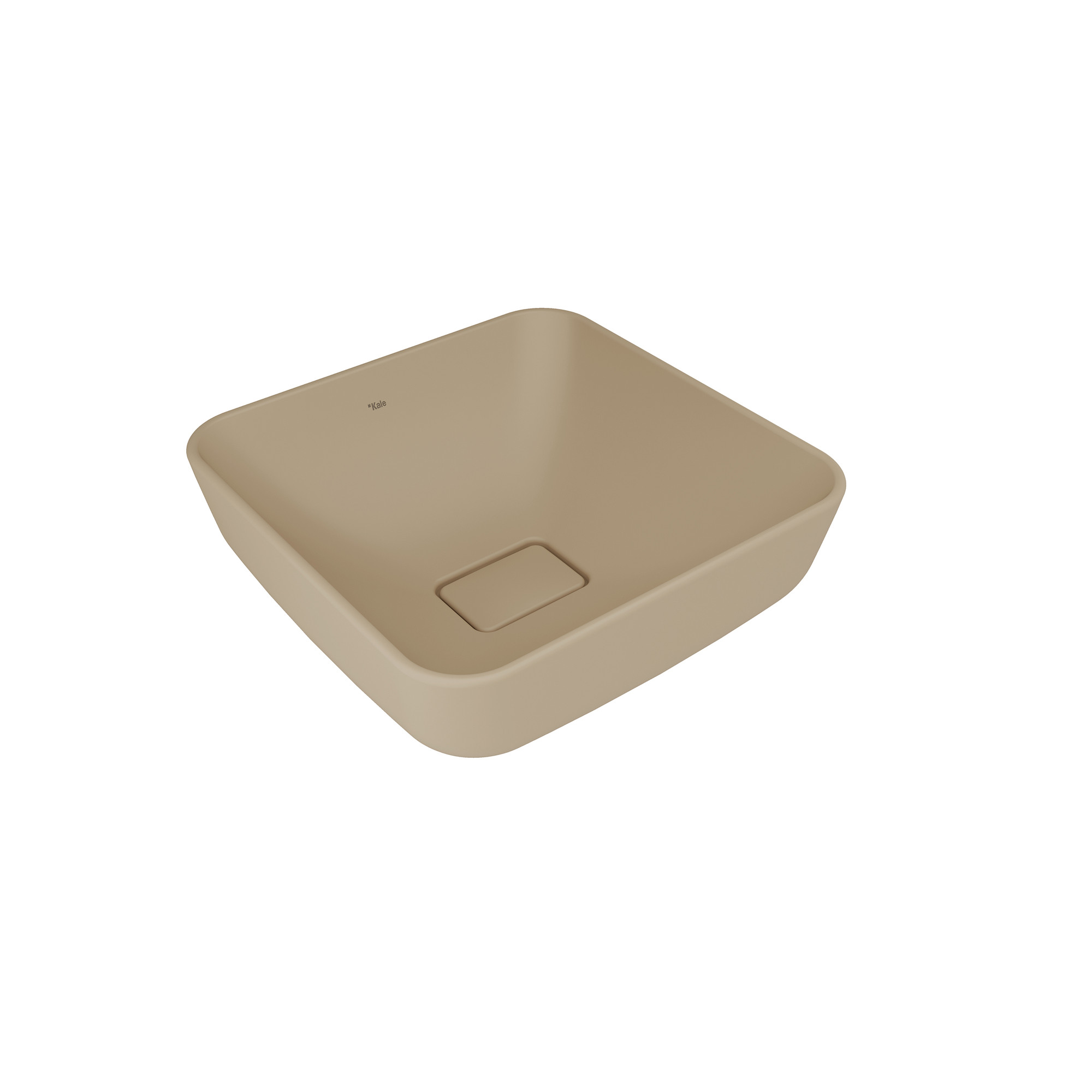 Zero 2.0 Square Bowl Washbasin Matte Latte 40X40 cm