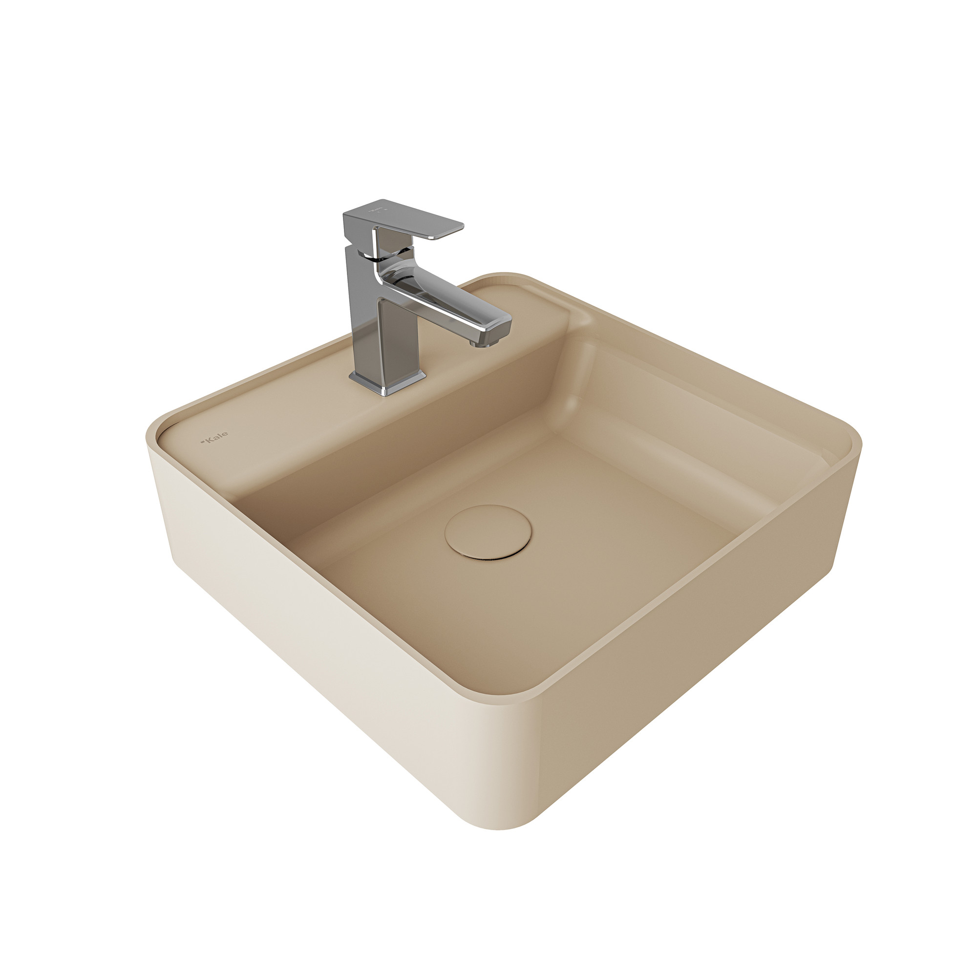 Smartedge Kare Lavabo Mat Latte 45X45