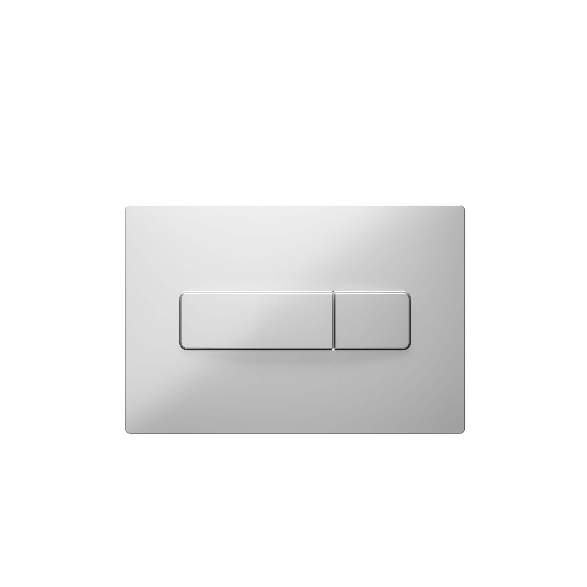 Cube Concealed Cistern Panel Matte Chrome