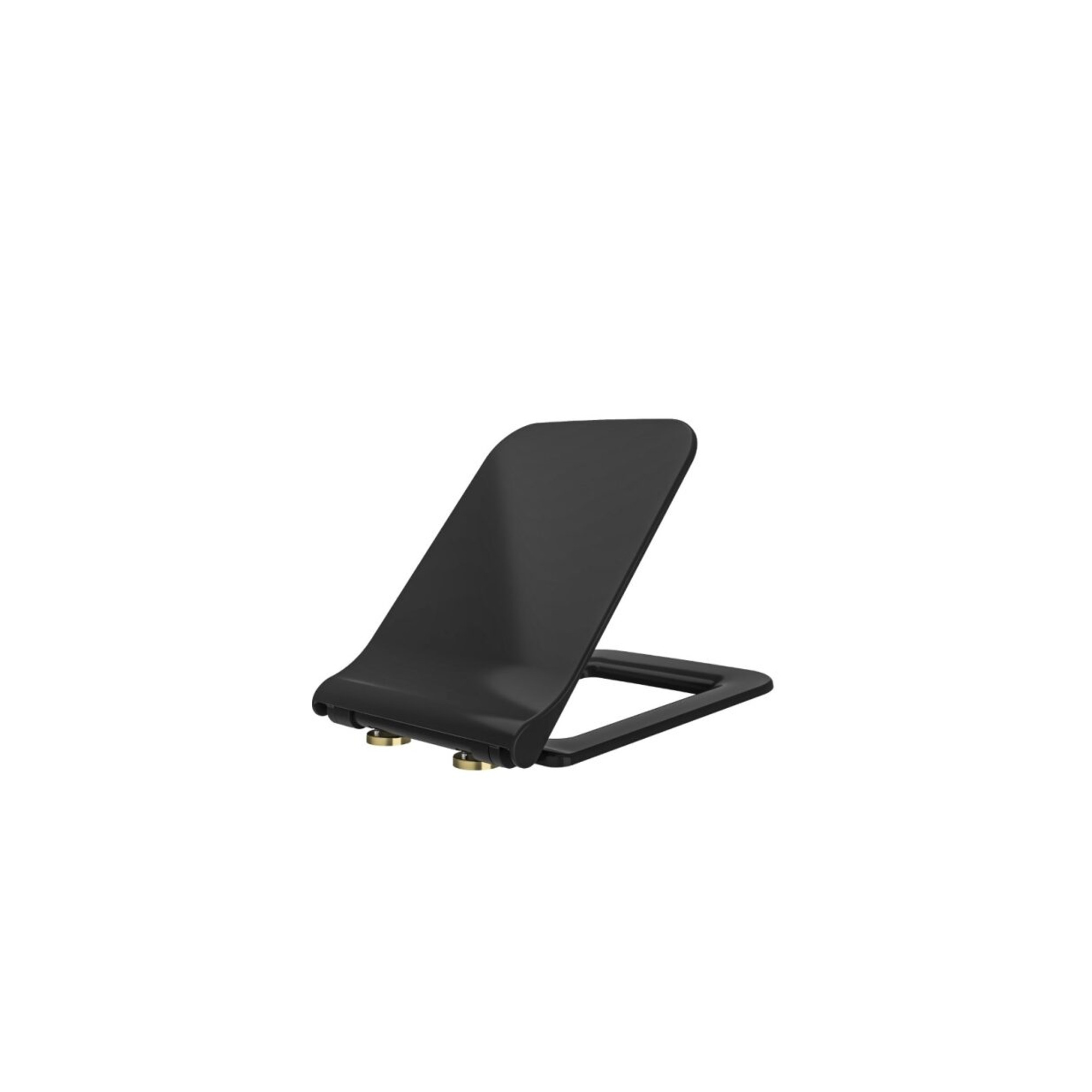Edilcuoghi Ultra Slim Seat Black + Gold Decor
