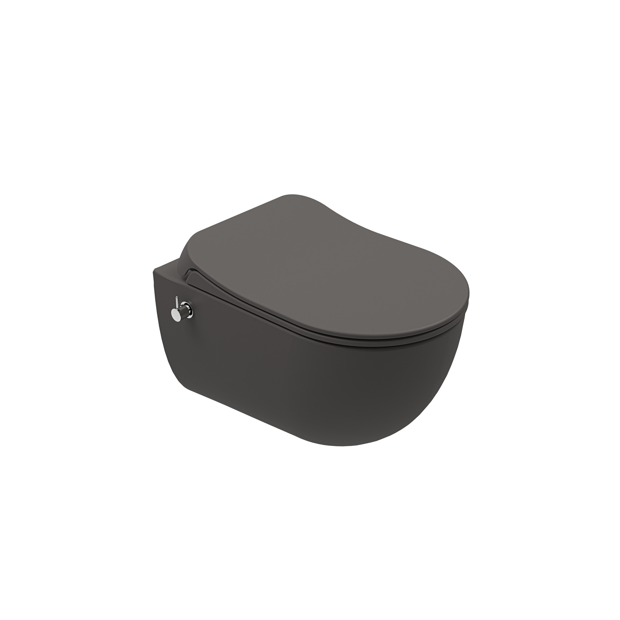 Zero 2.0 Smart Asma Klozet + Ultra Slim Kapak Mat Antrasit Gri