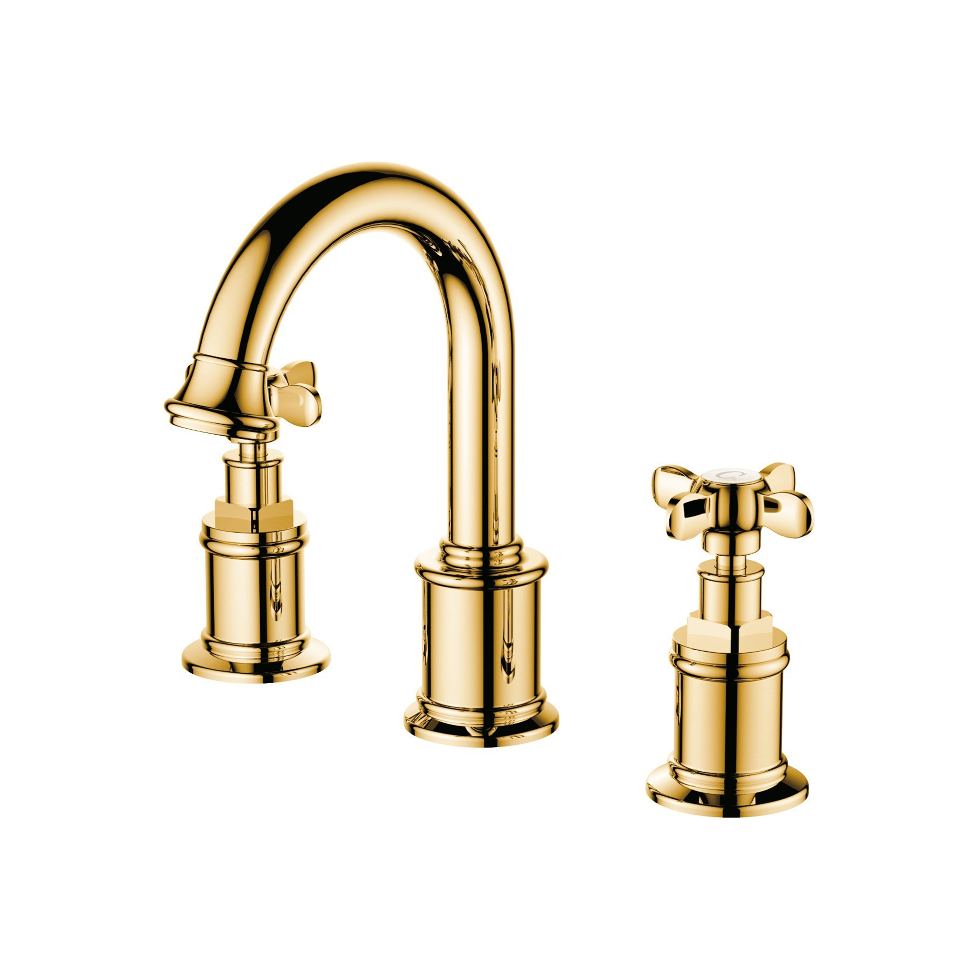 Victorian Lavabo Bataryası Altın (3 Delikli Lavabo İçin)