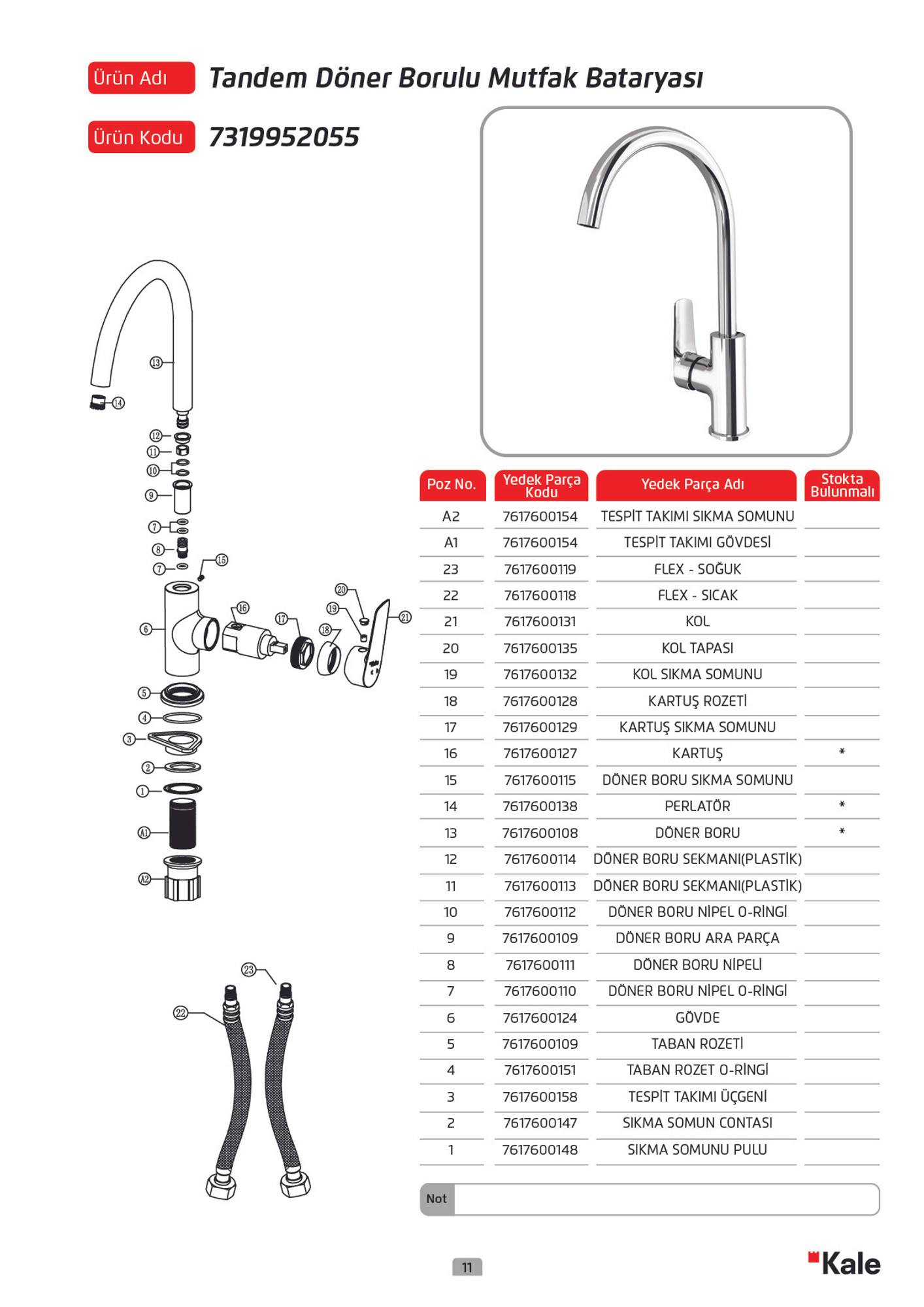 Tandem Sink Mixer