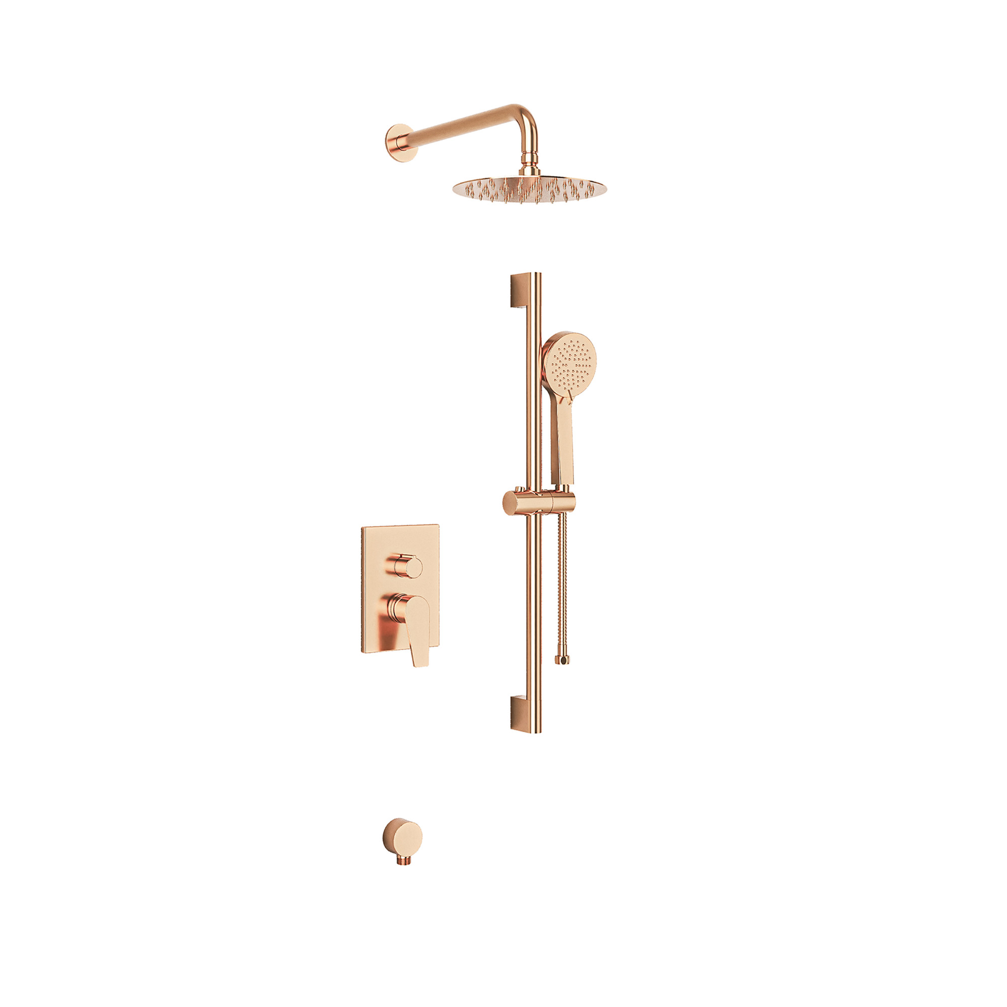 Sempre Plus Built-in Shower Set Rose Gold