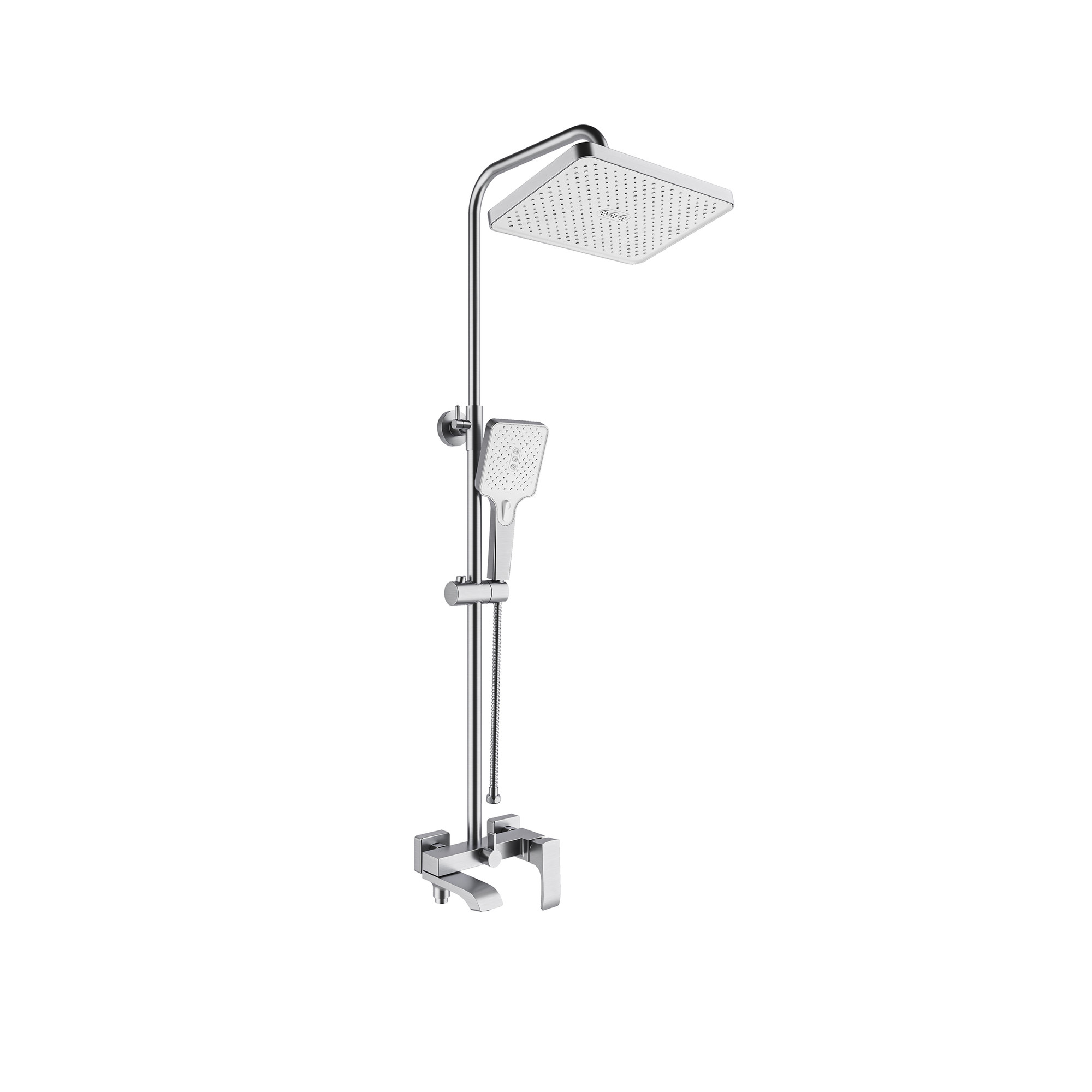 Karina Shower System Brushed Chrome