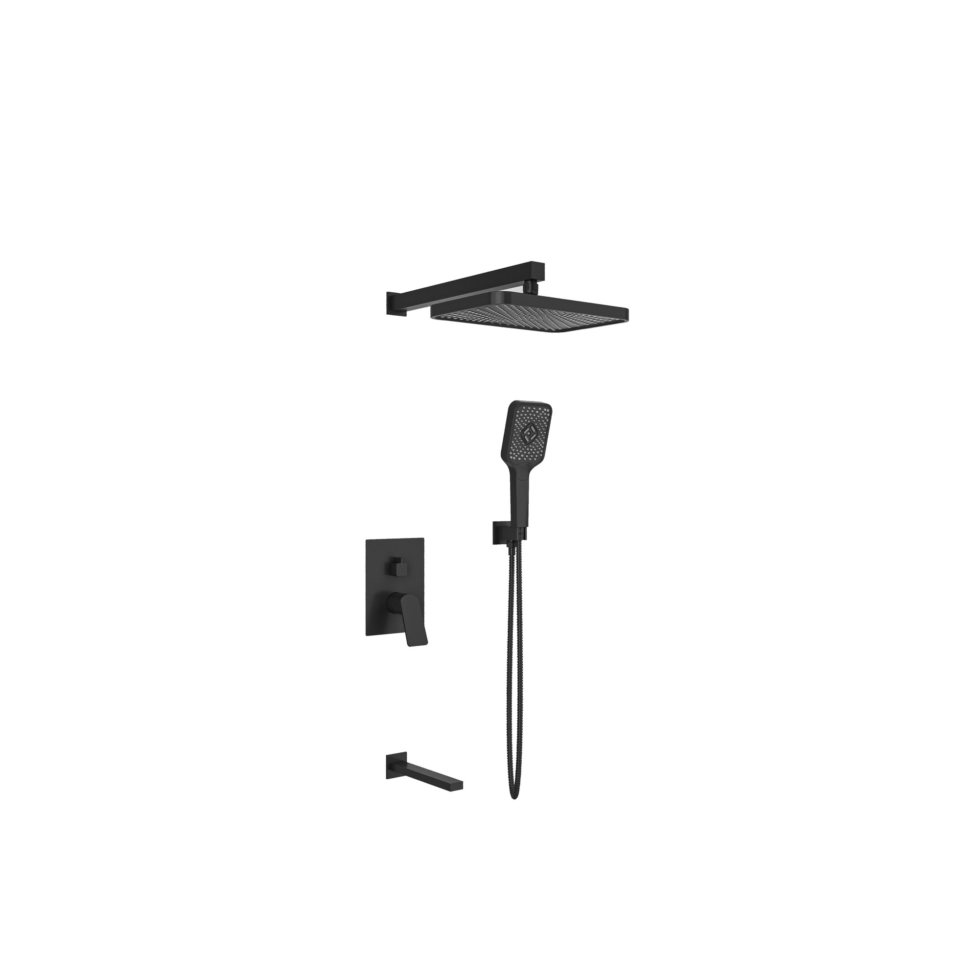 Uniq Built-in Shower Set Matte Black