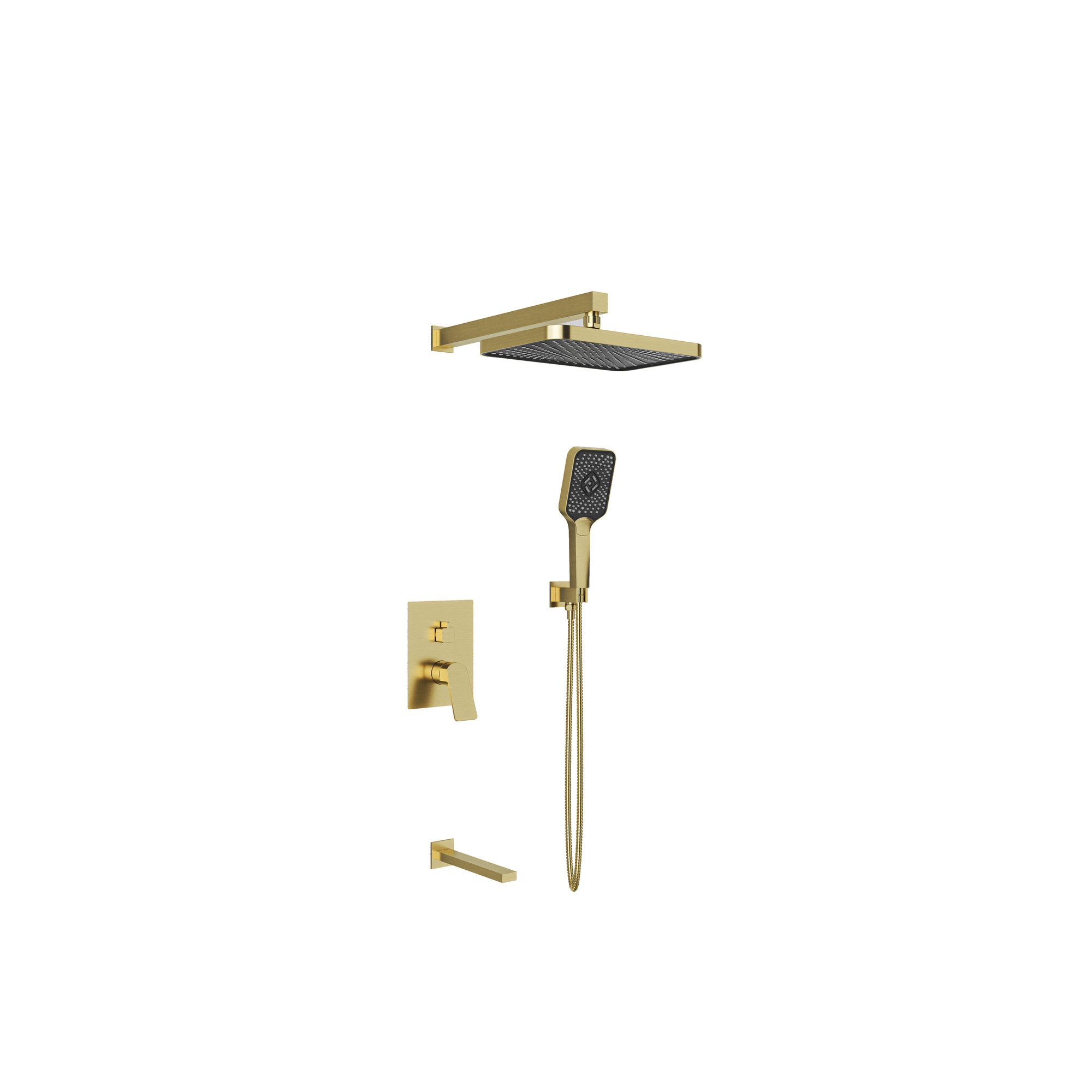 Uniq Built-in Shower Set Brushed Gold