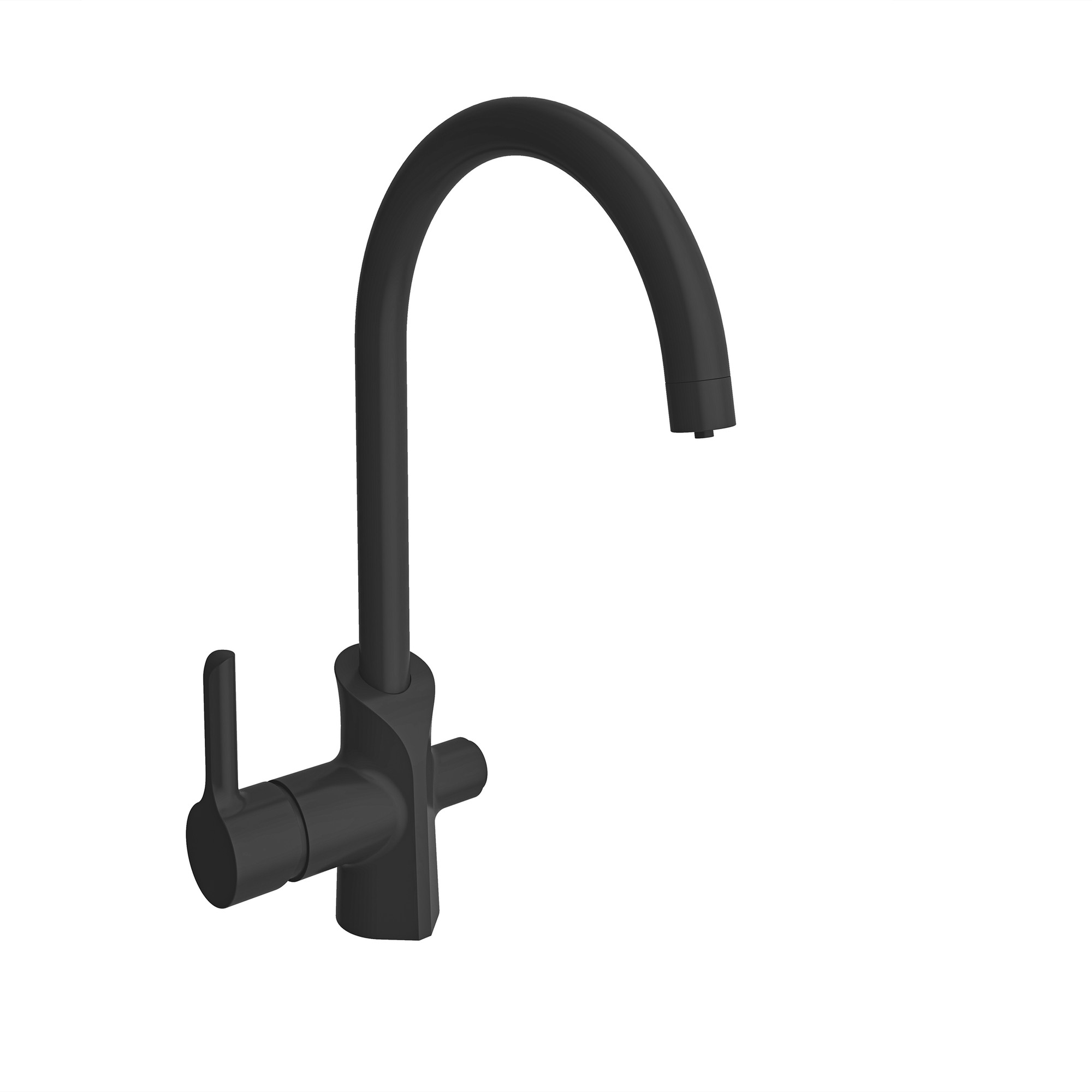 Rosie Dual Flow Kitchen Mixer Matte Black