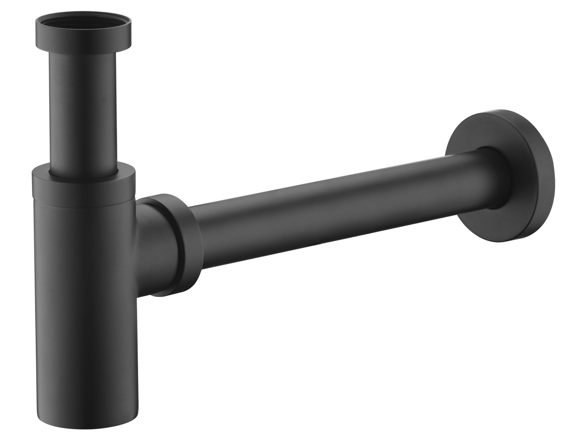 Minimalist Lavabo Sifonu Mat Siyah